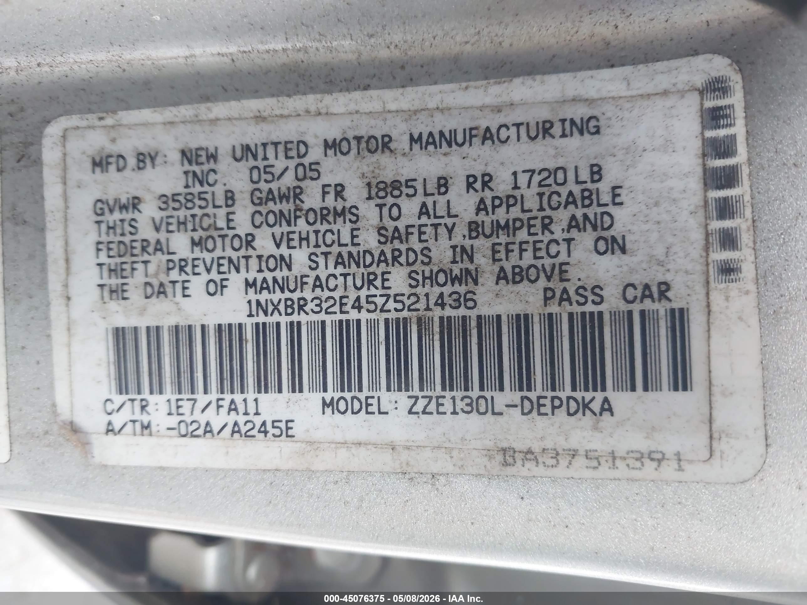 TOYOTA COROLLA image 9