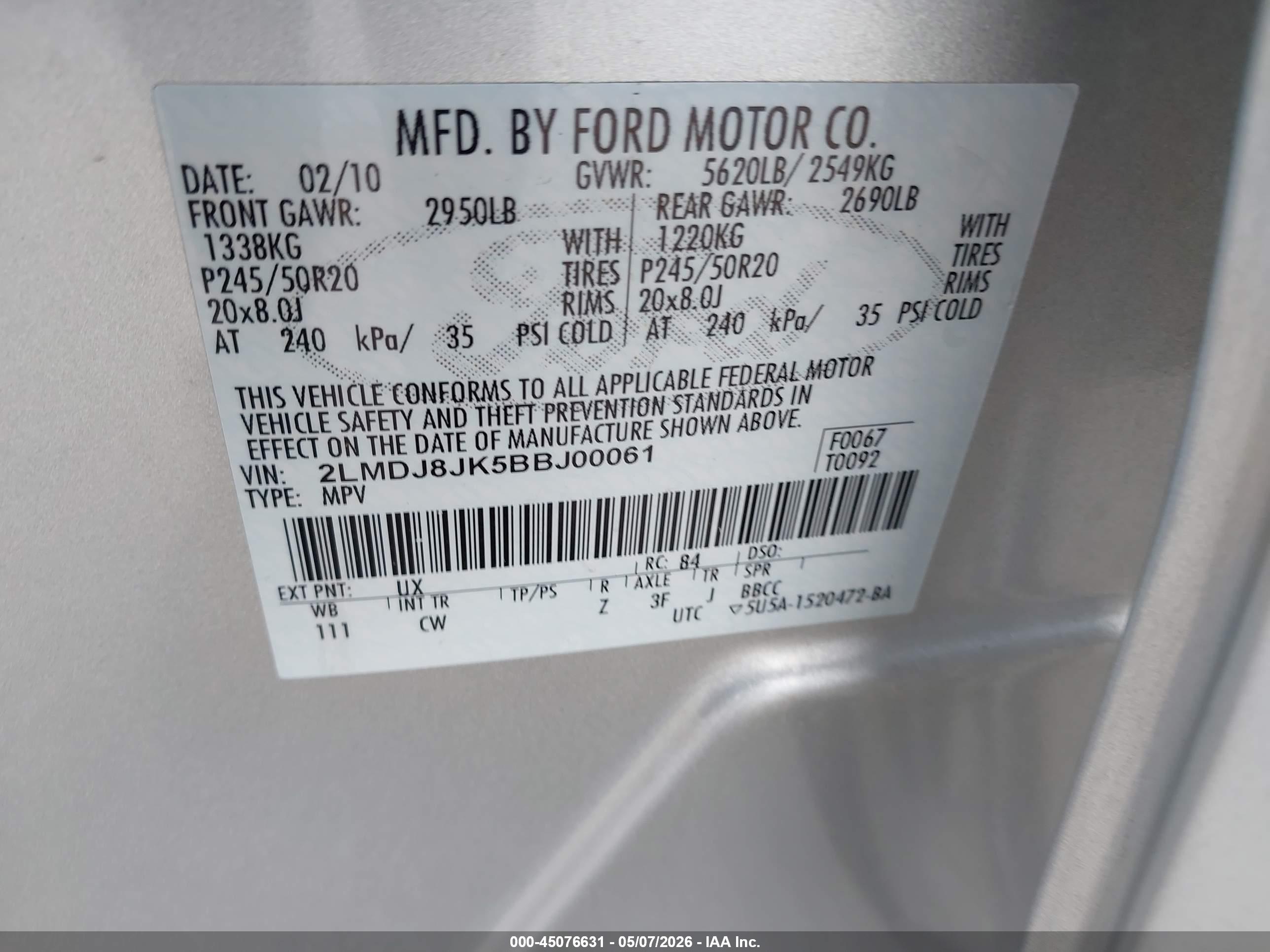 LINCOLN MKX image 9