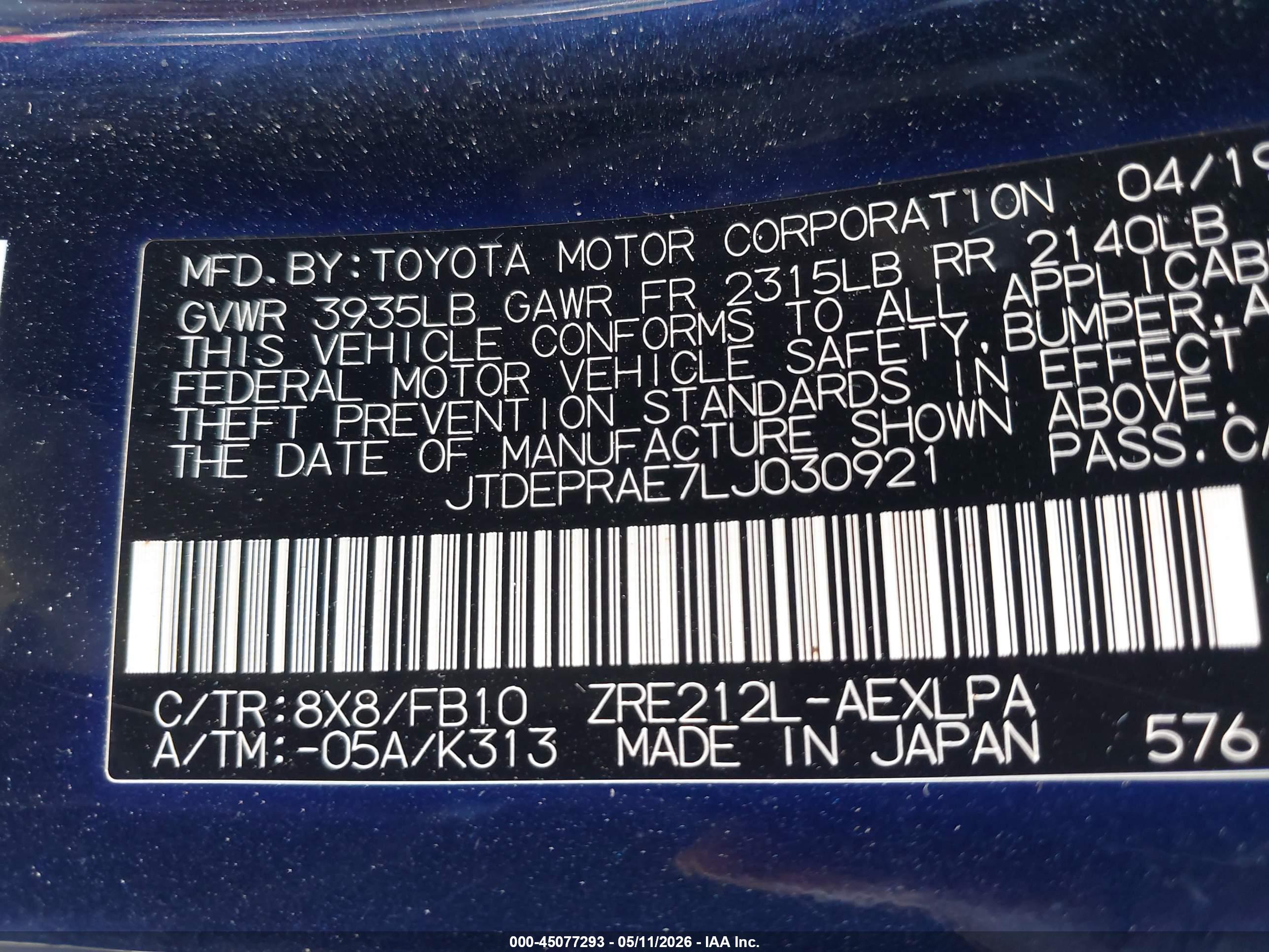 TOYOTA COROLLA image 9