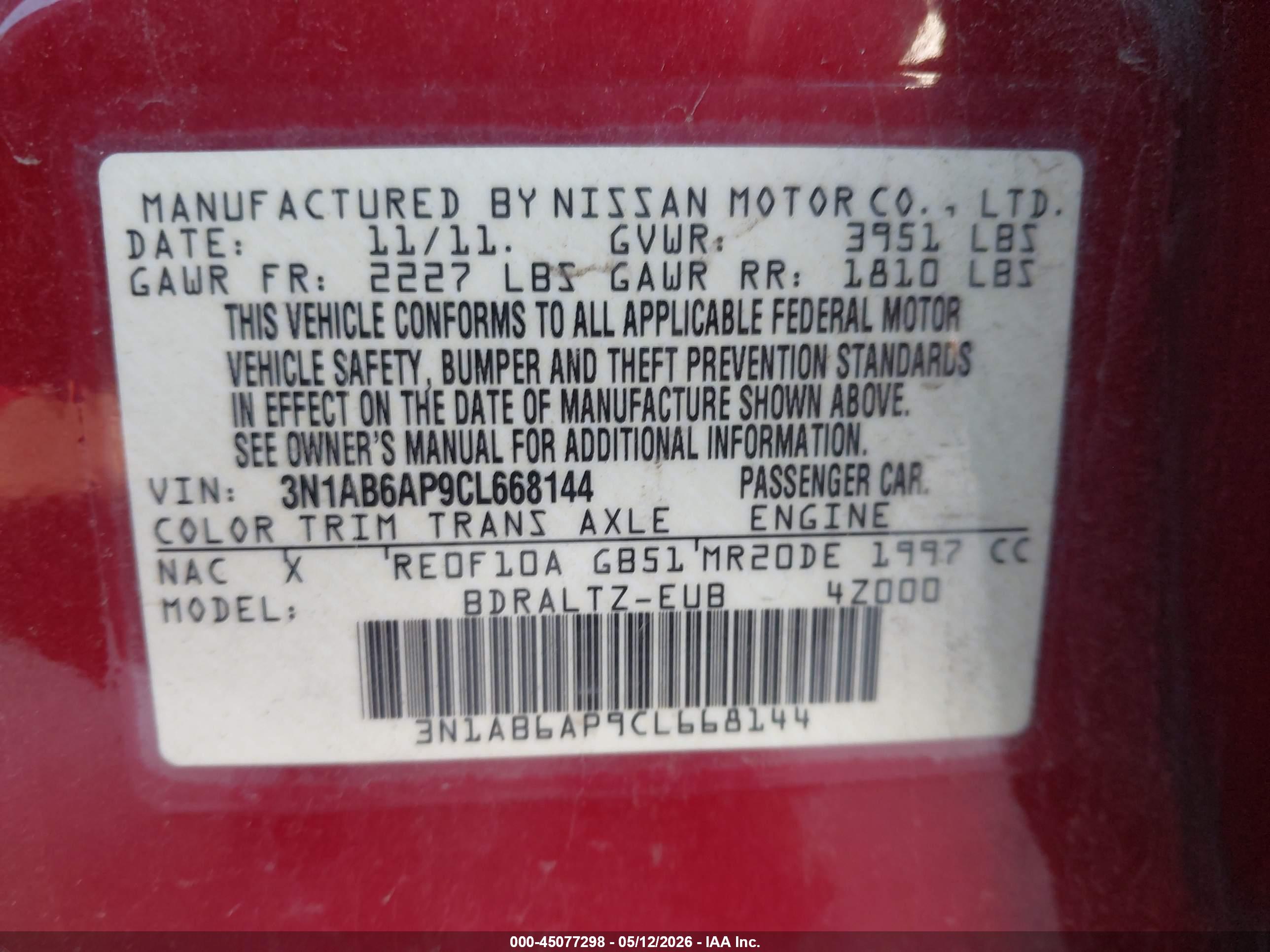 NISSAN SENTRA image 9