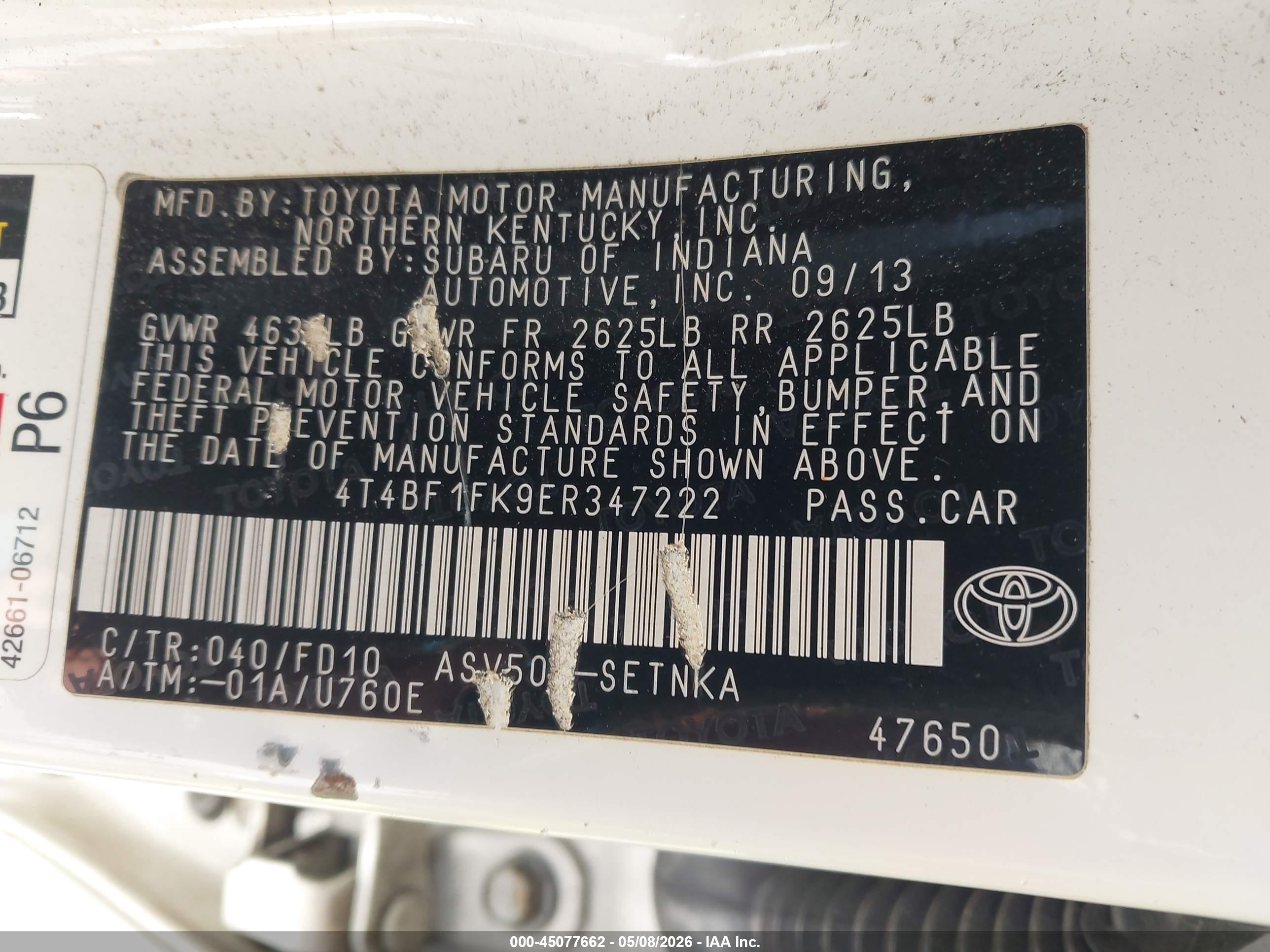 TOYOTA CAMRY image 9