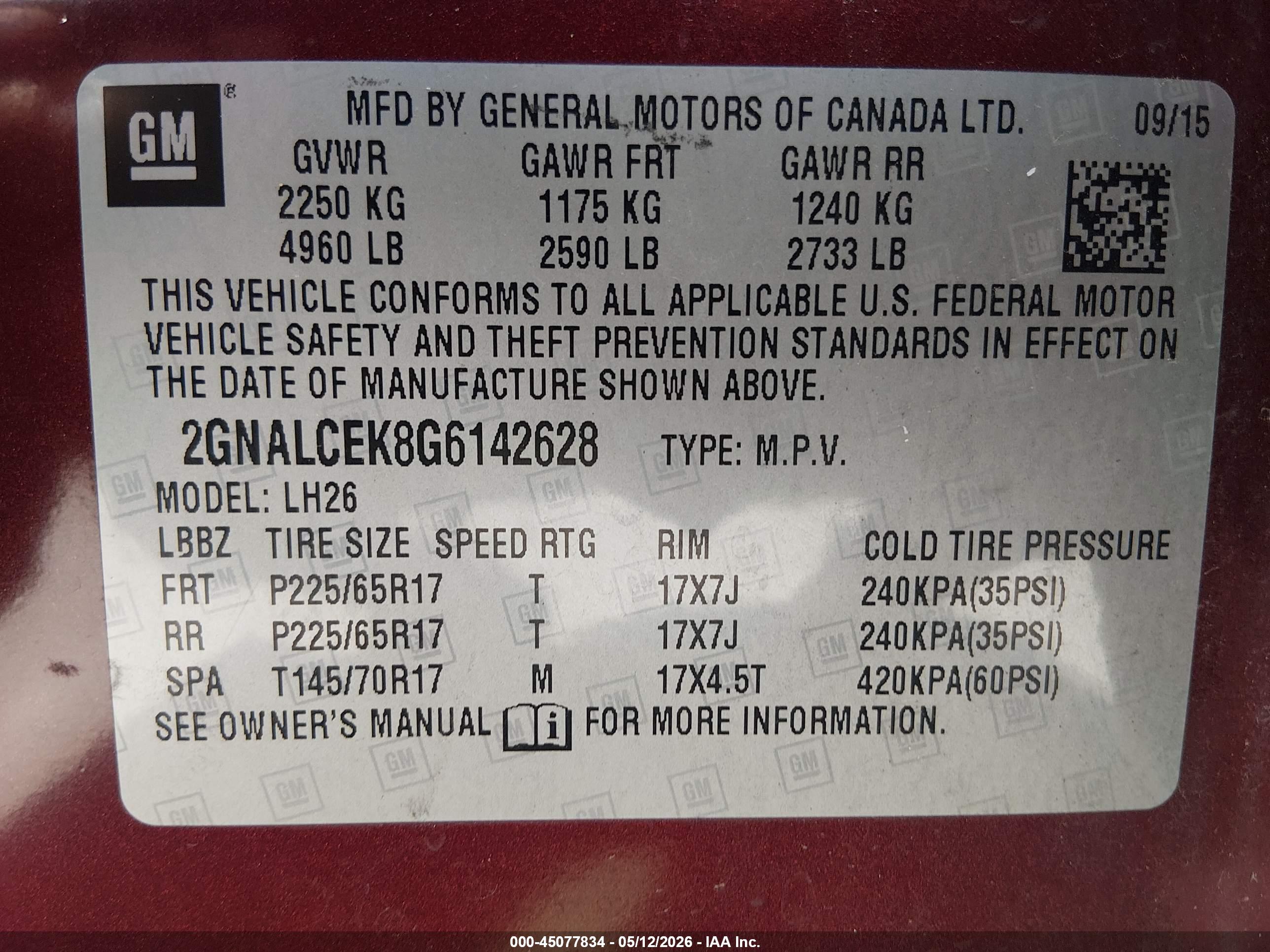 CHEVROLET EQUINOX image 9