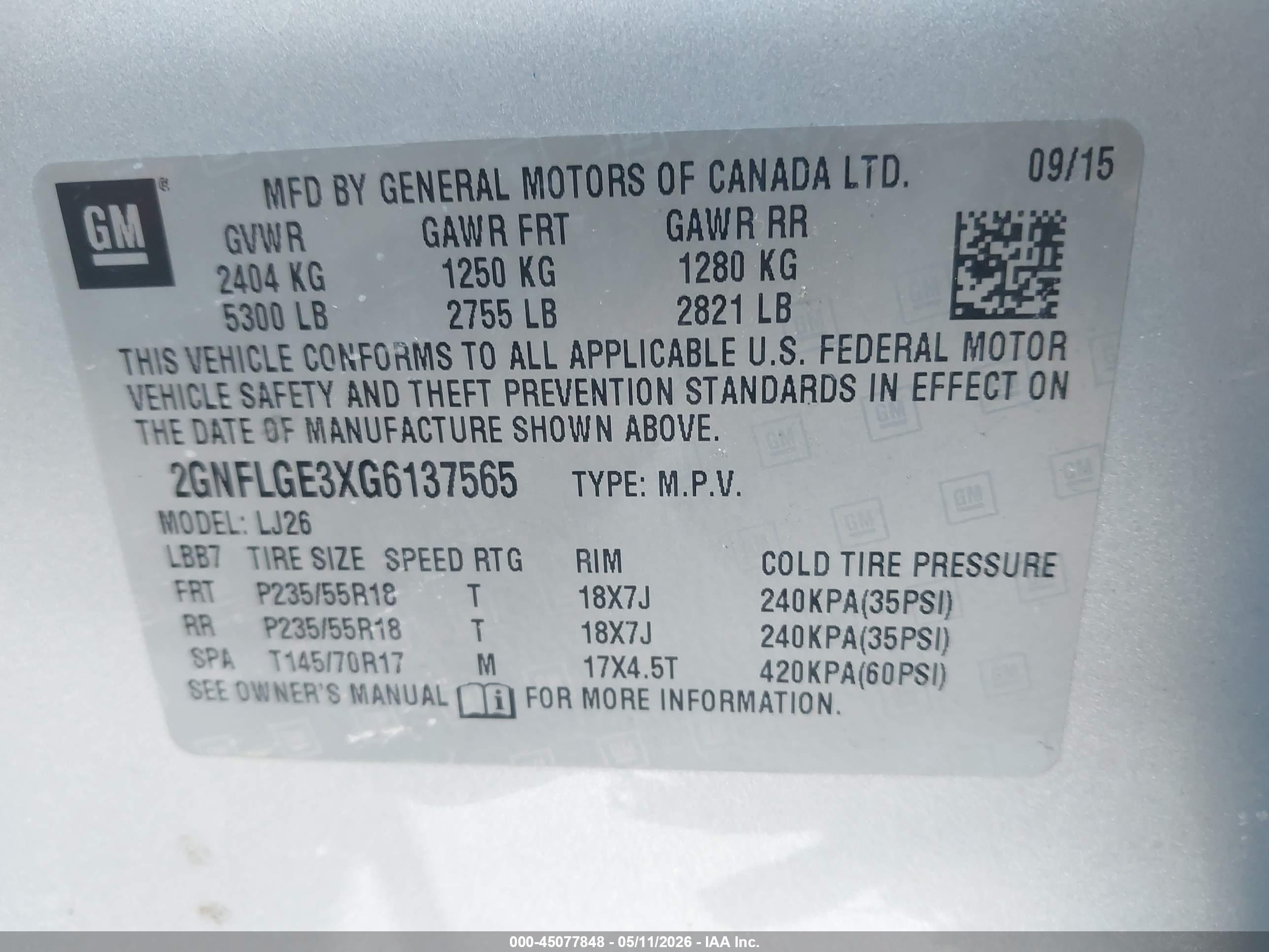CHEVROLET EQUINOX image 9