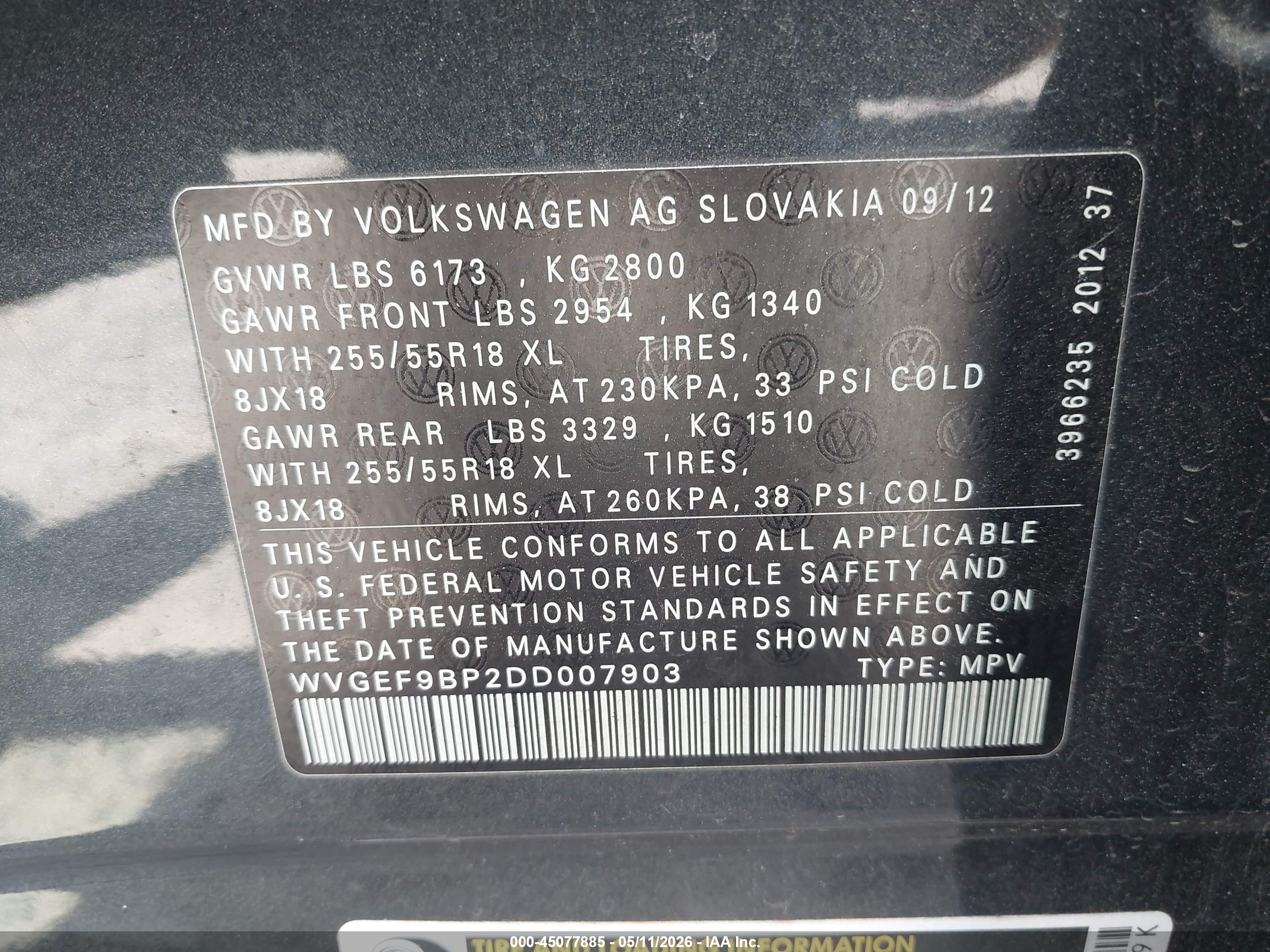 VOLKSWAGEN TOUAREG image 9