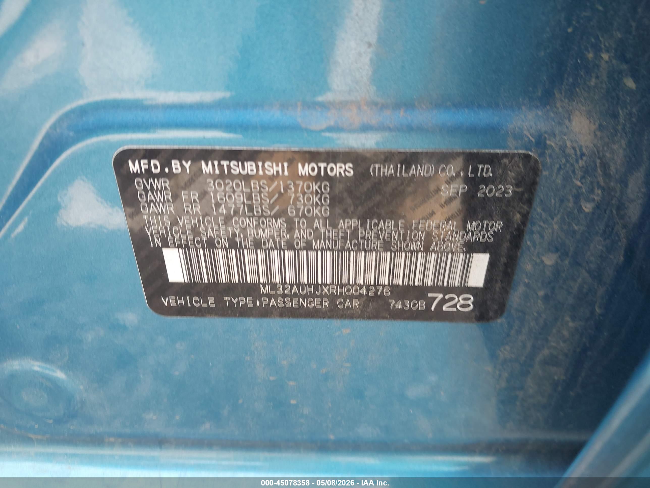 MITSUBISHI MIRAGE image 9