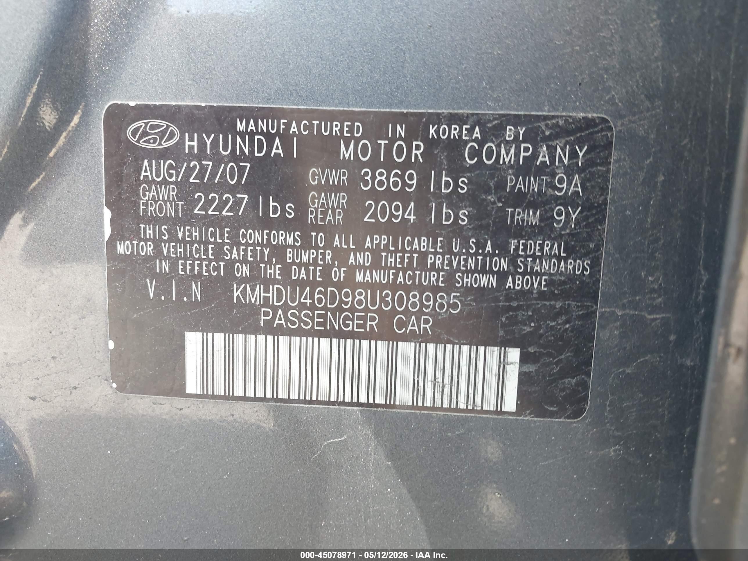 HYUNDAI ELANTRA image 9