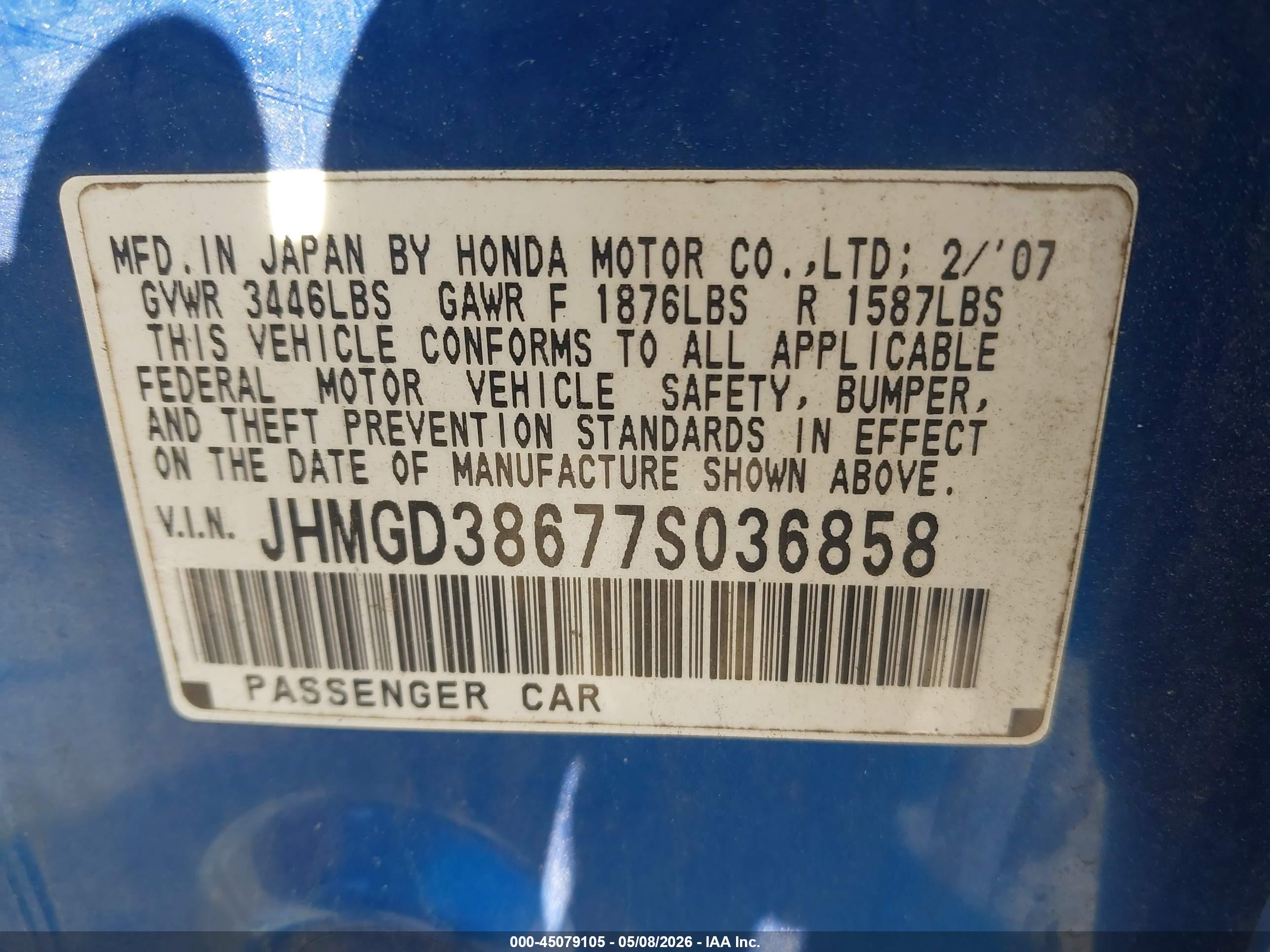 HONDA FIT image 9
