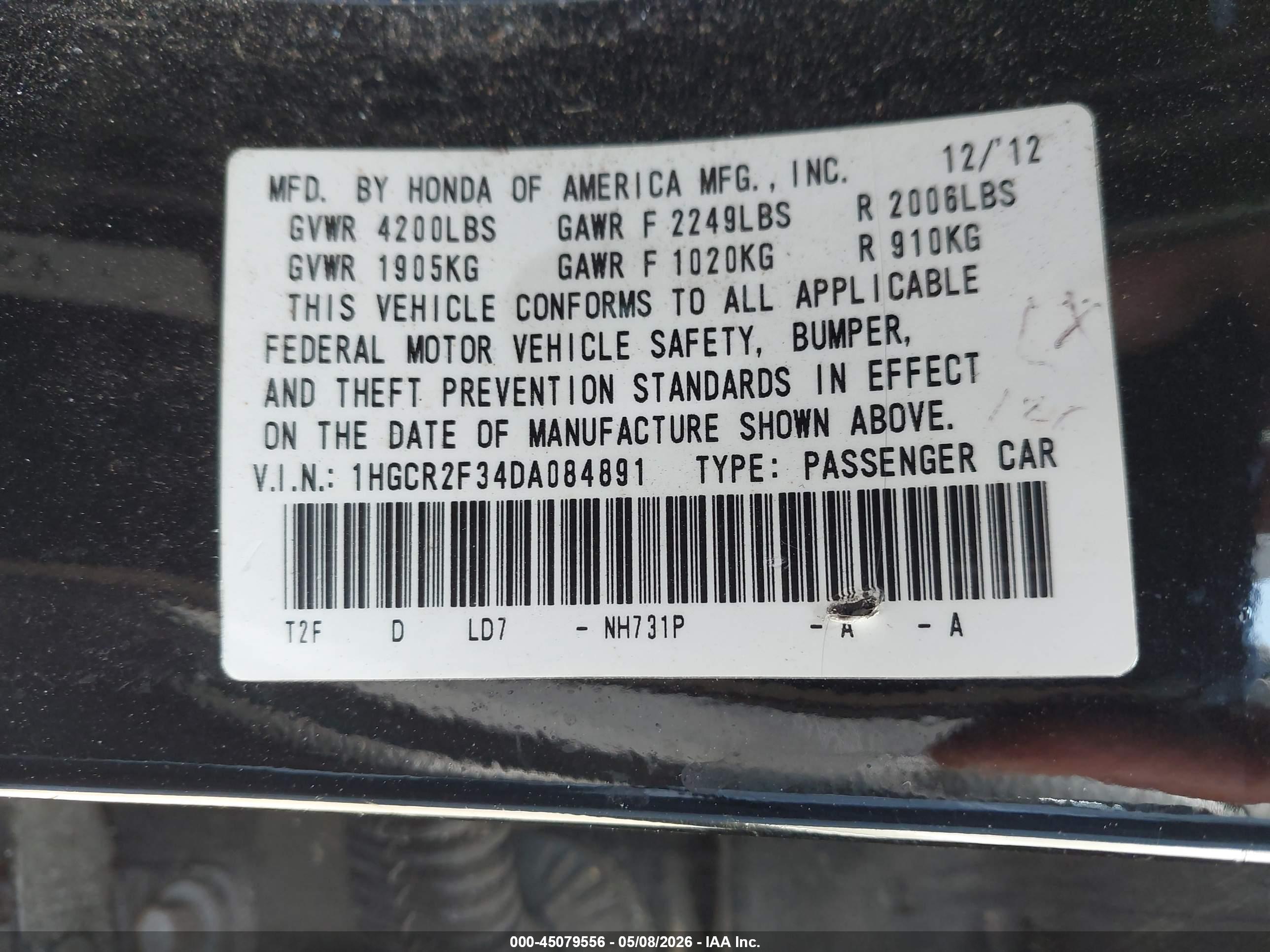HONDA ACCORD image 9