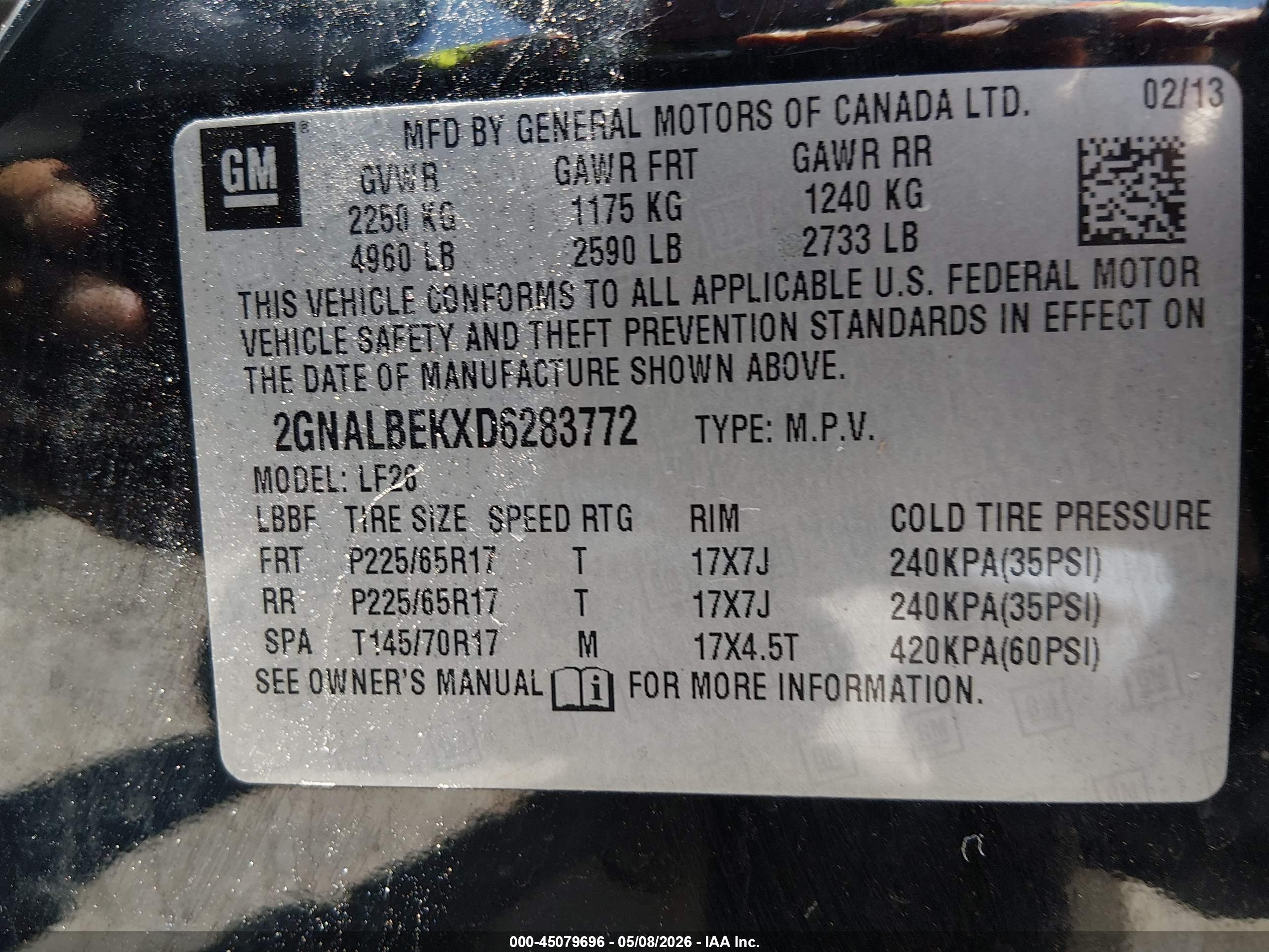 CHEVROLET EQUINOX image 9