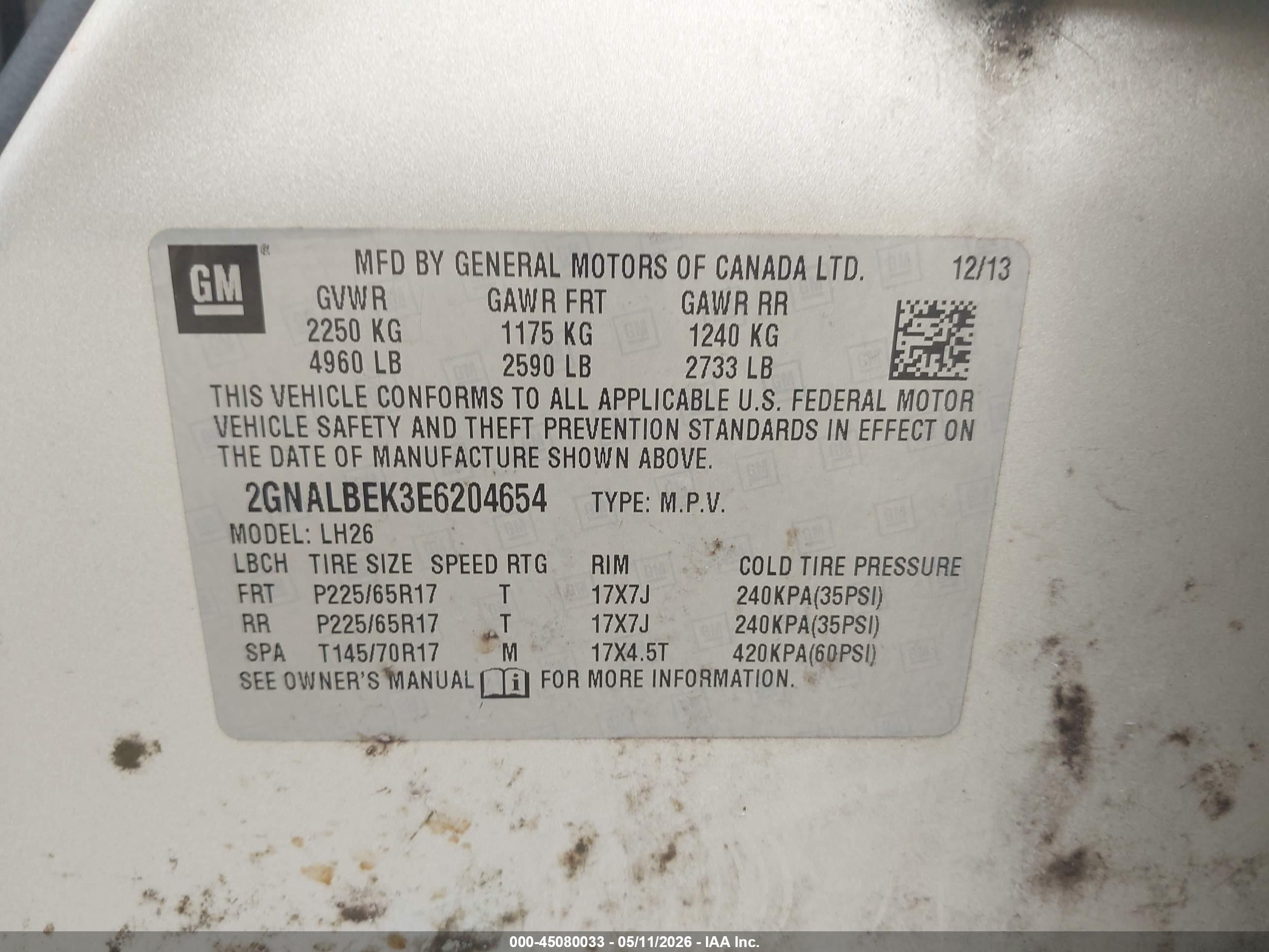 CHEVROLET EQUINOX image 9