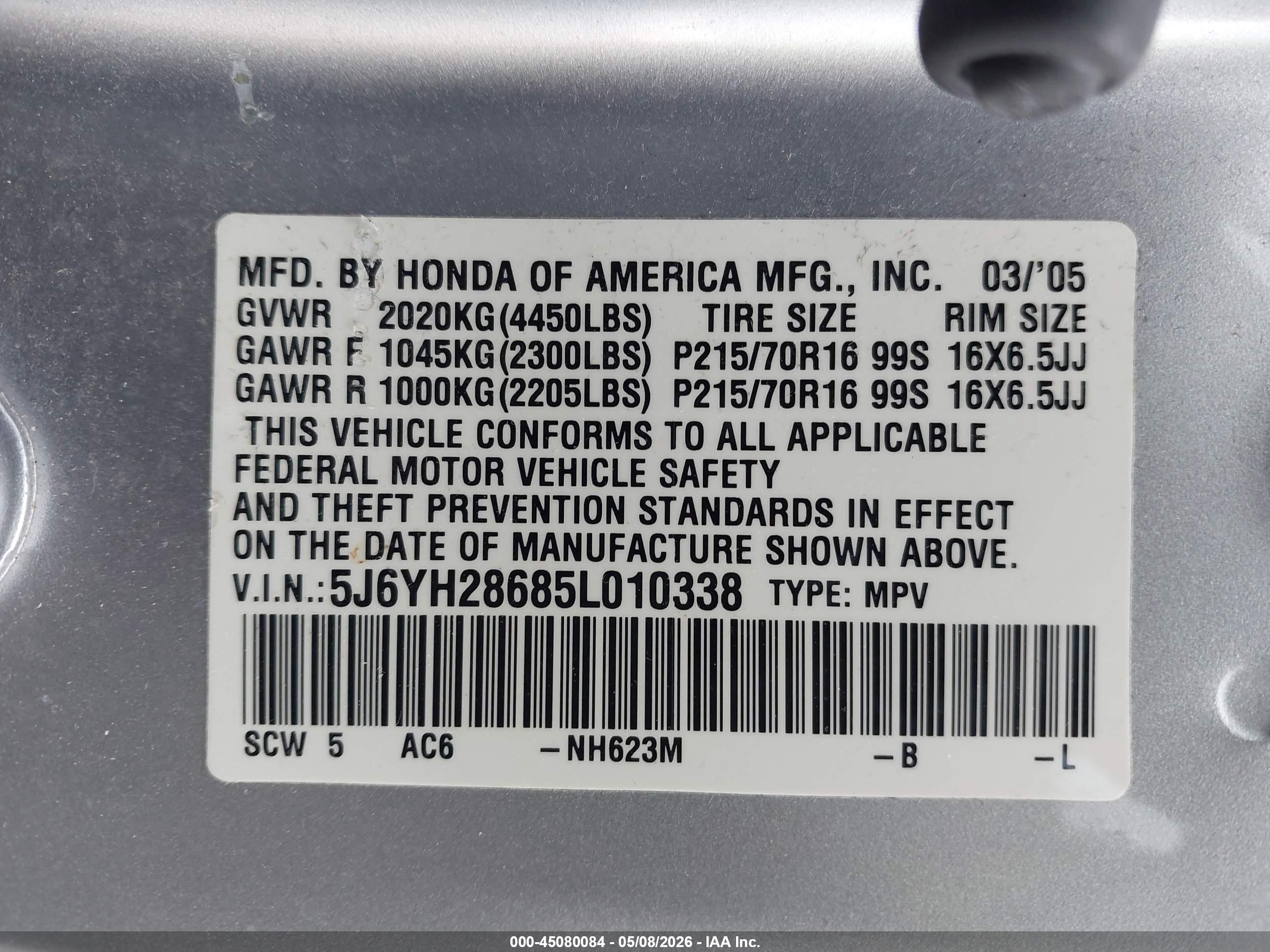 HONDA ELEMENT image 9