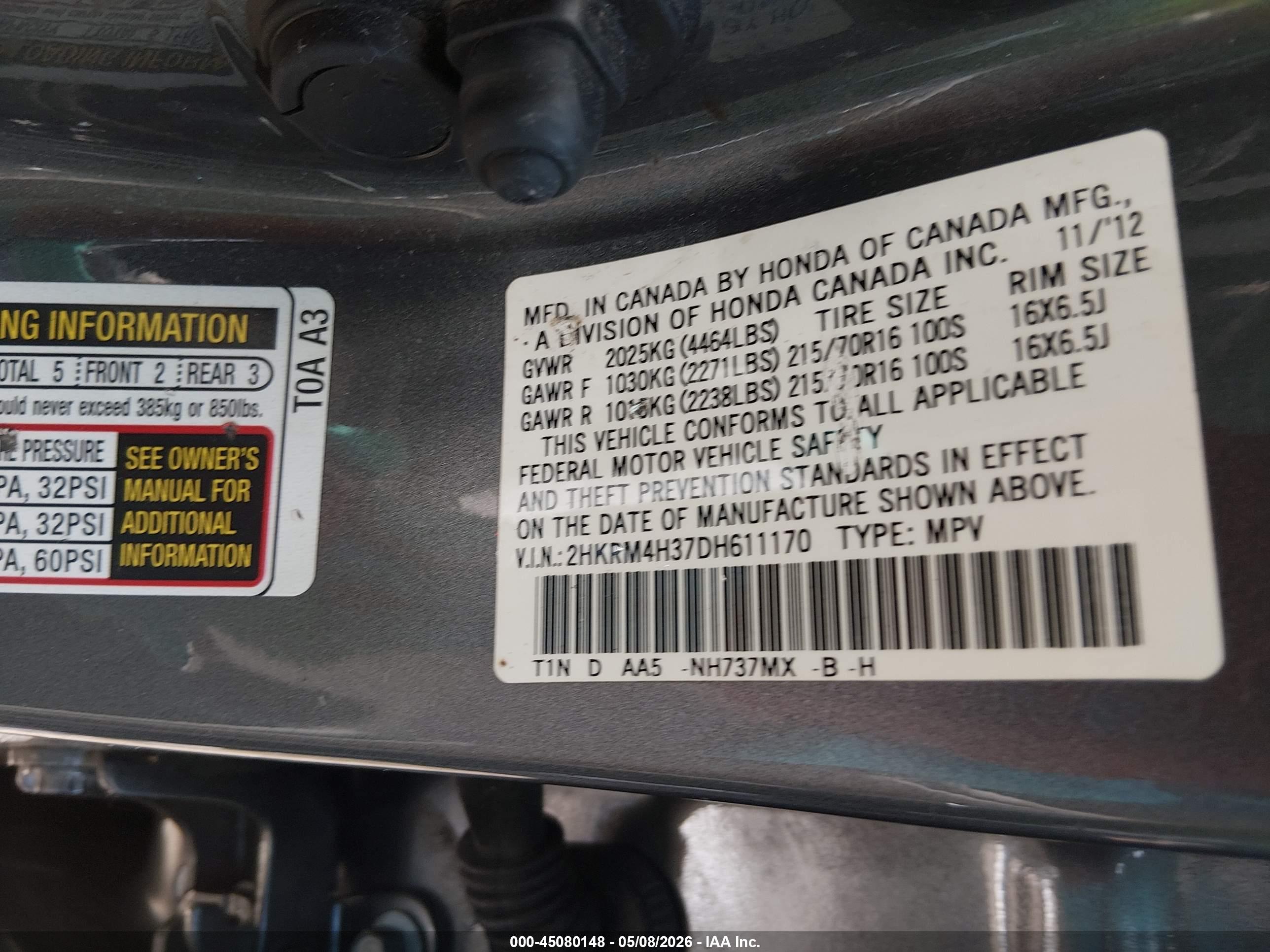 HONDA CR-V image 9