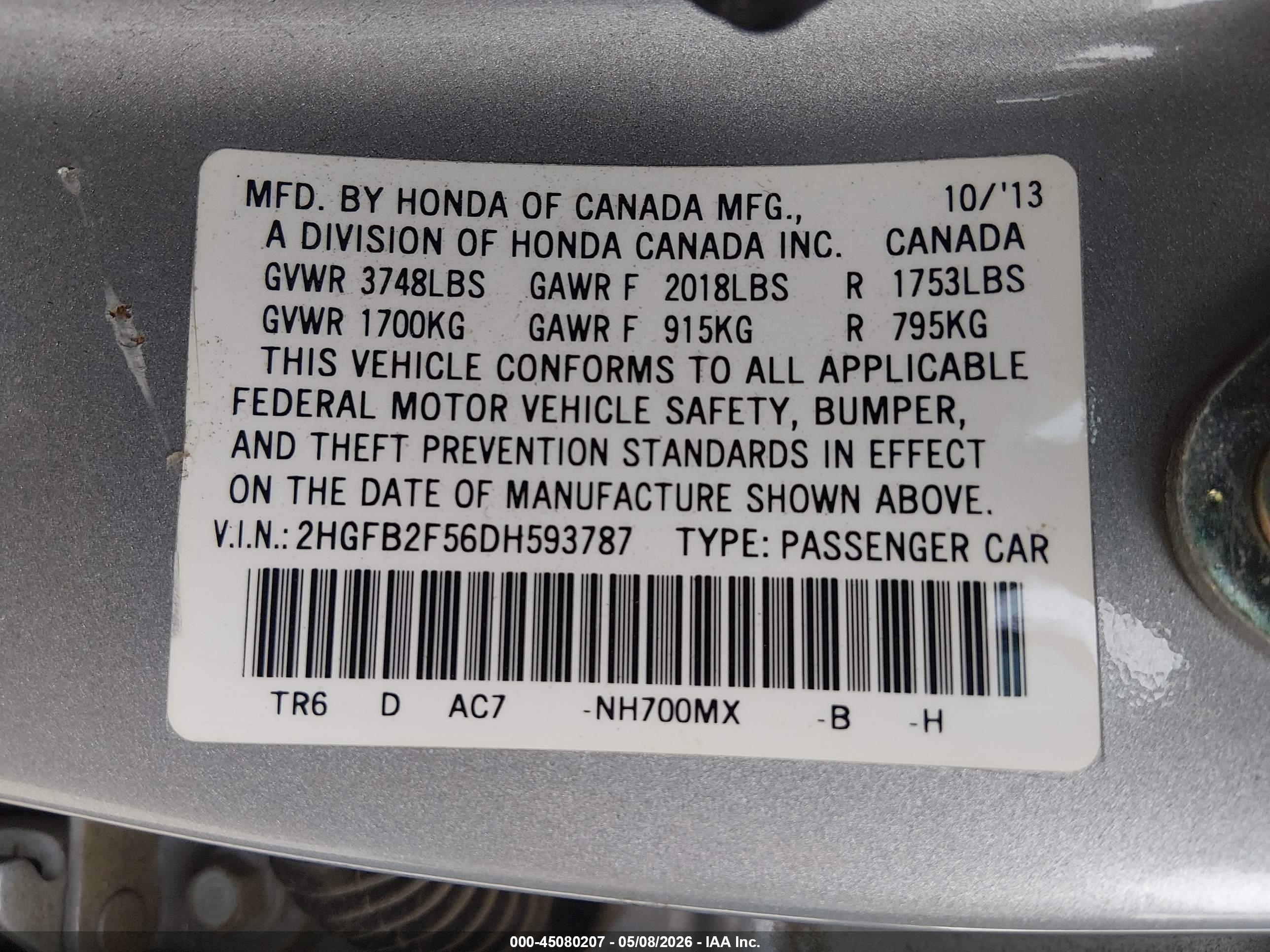 HONDA CIVIC image 9