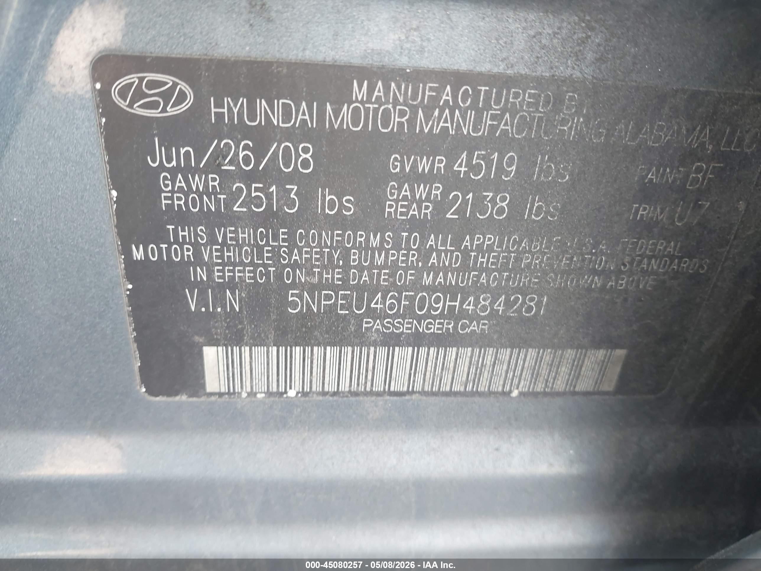 HYUNDAI SONATA image 9