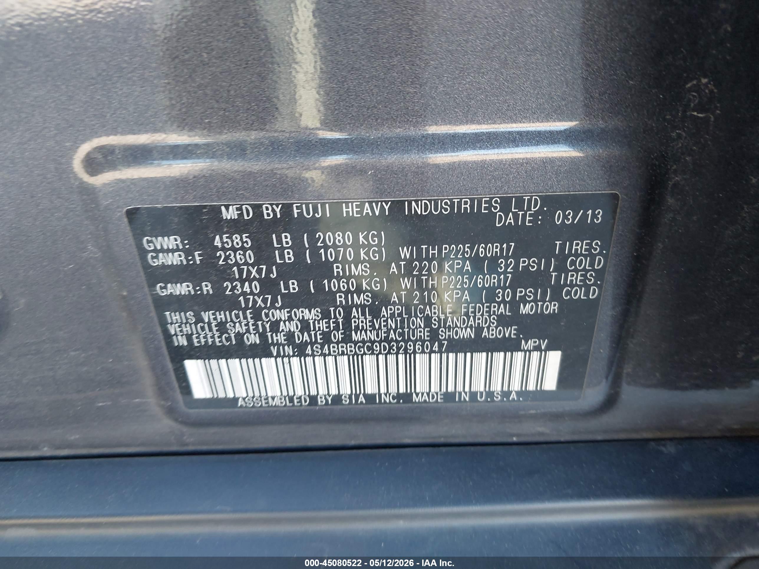 SUBARU OUTBACK image 9