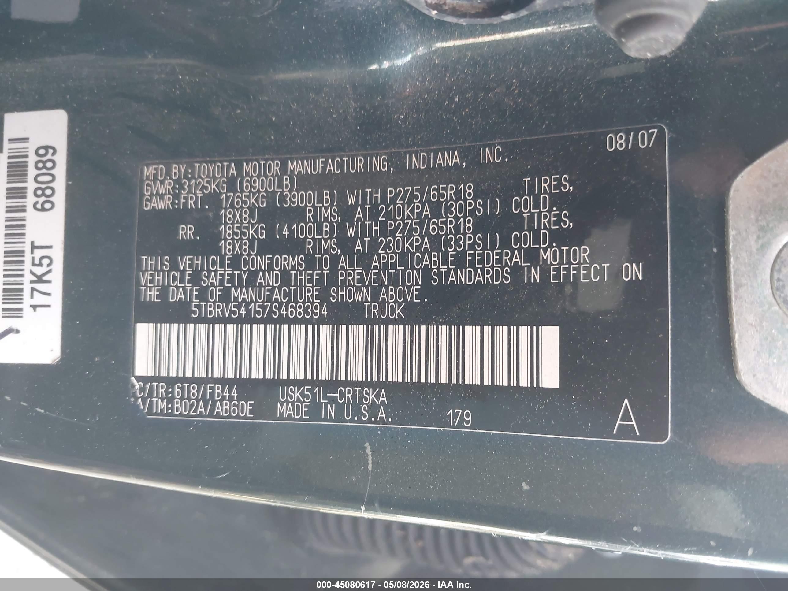 TOYOTA TUNDRA image 9
