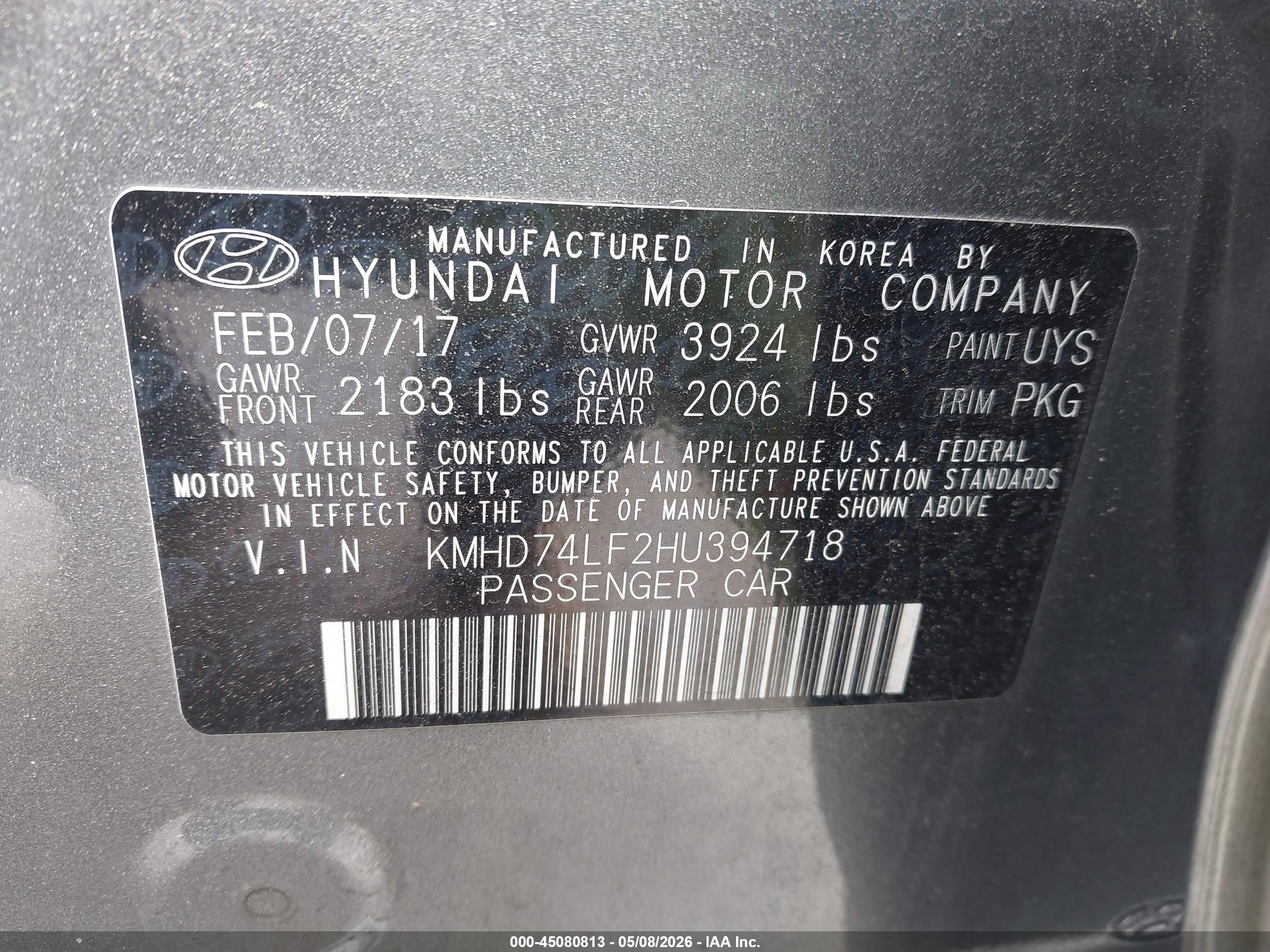 HYUNDAI ELANTRA image 9