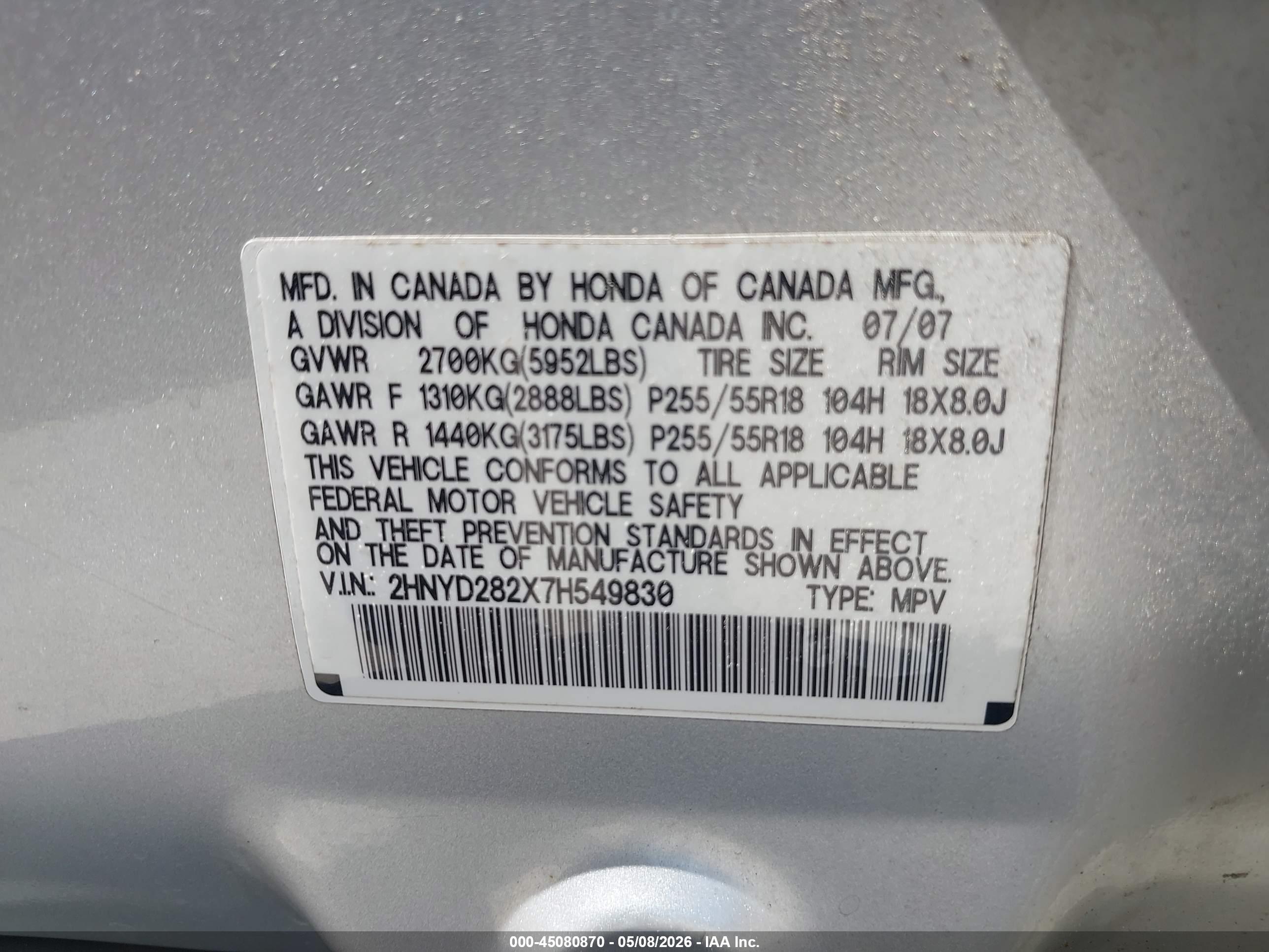 ACURA MDX image 9