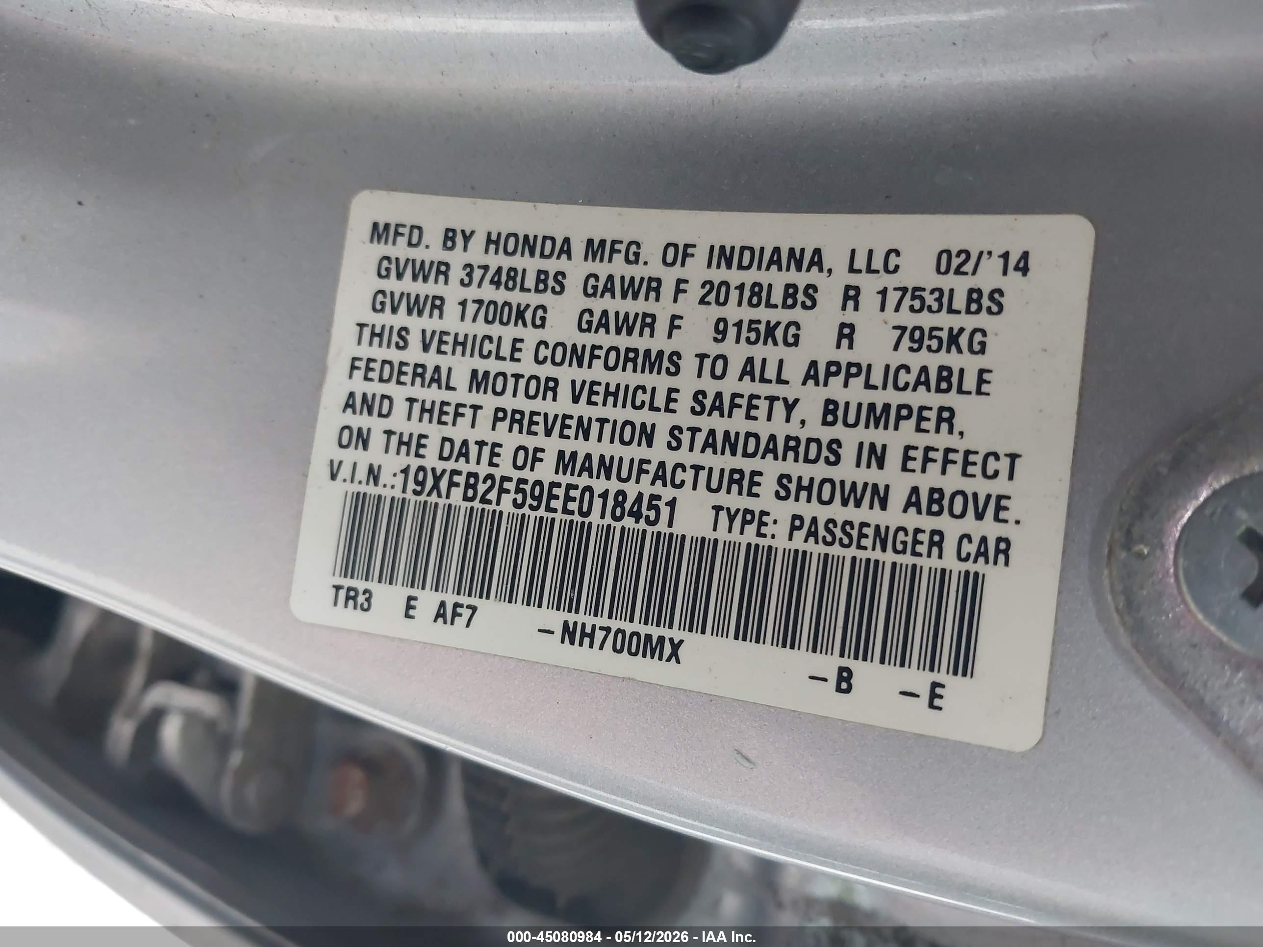 HONDA CIVIC image 9