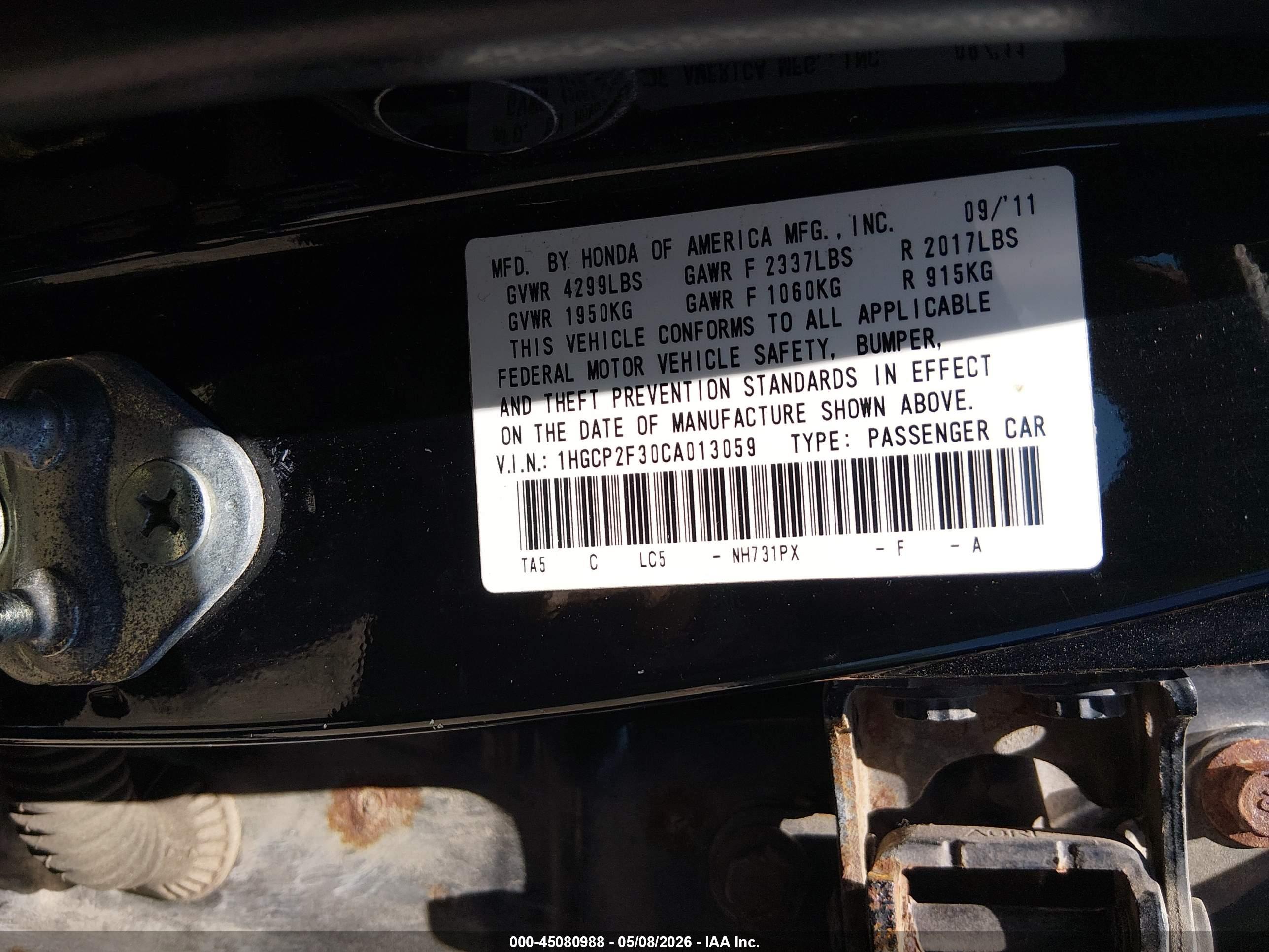 HONDA ACCORD image 9