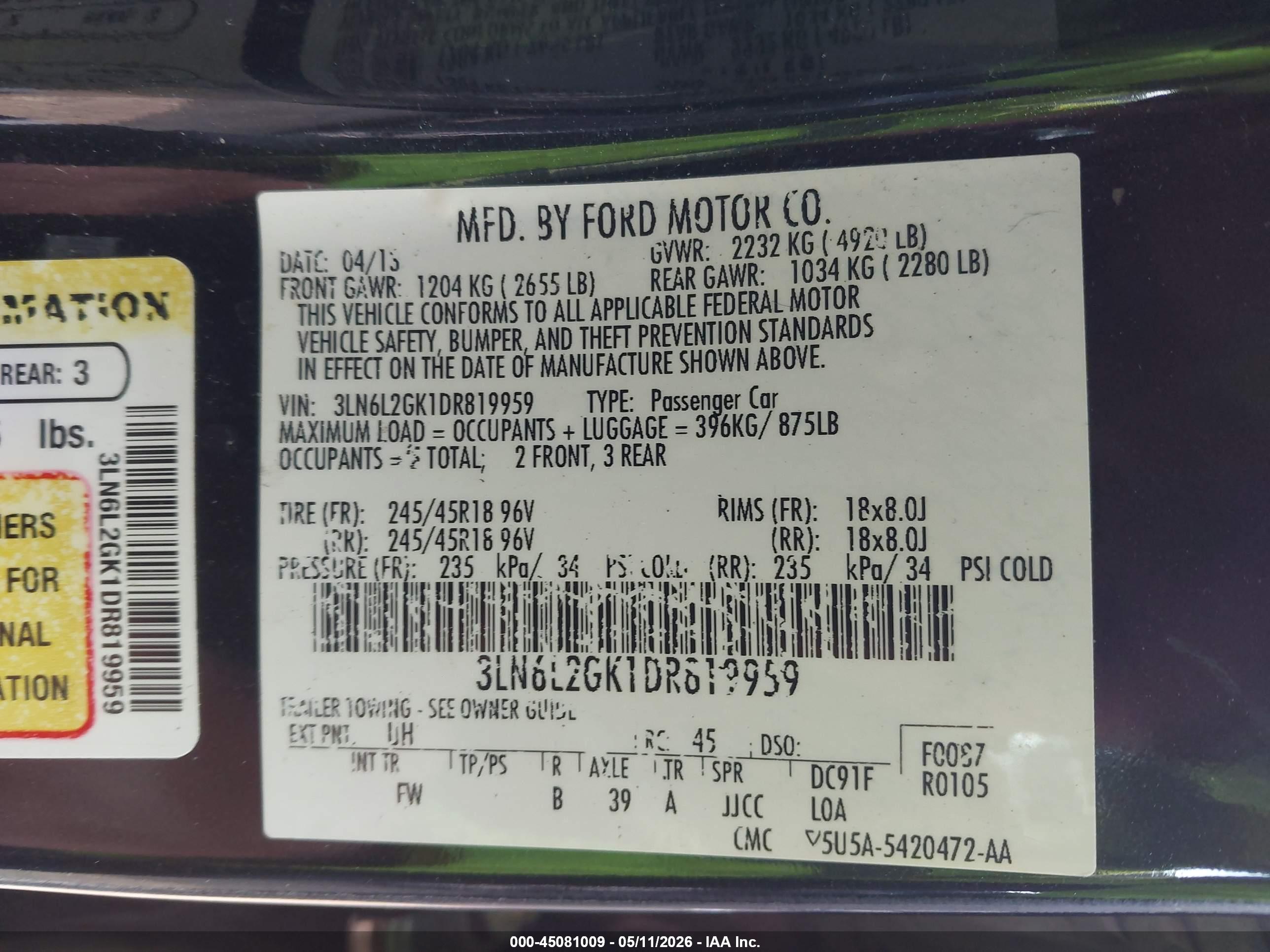 LINCOLN MKZ image 9