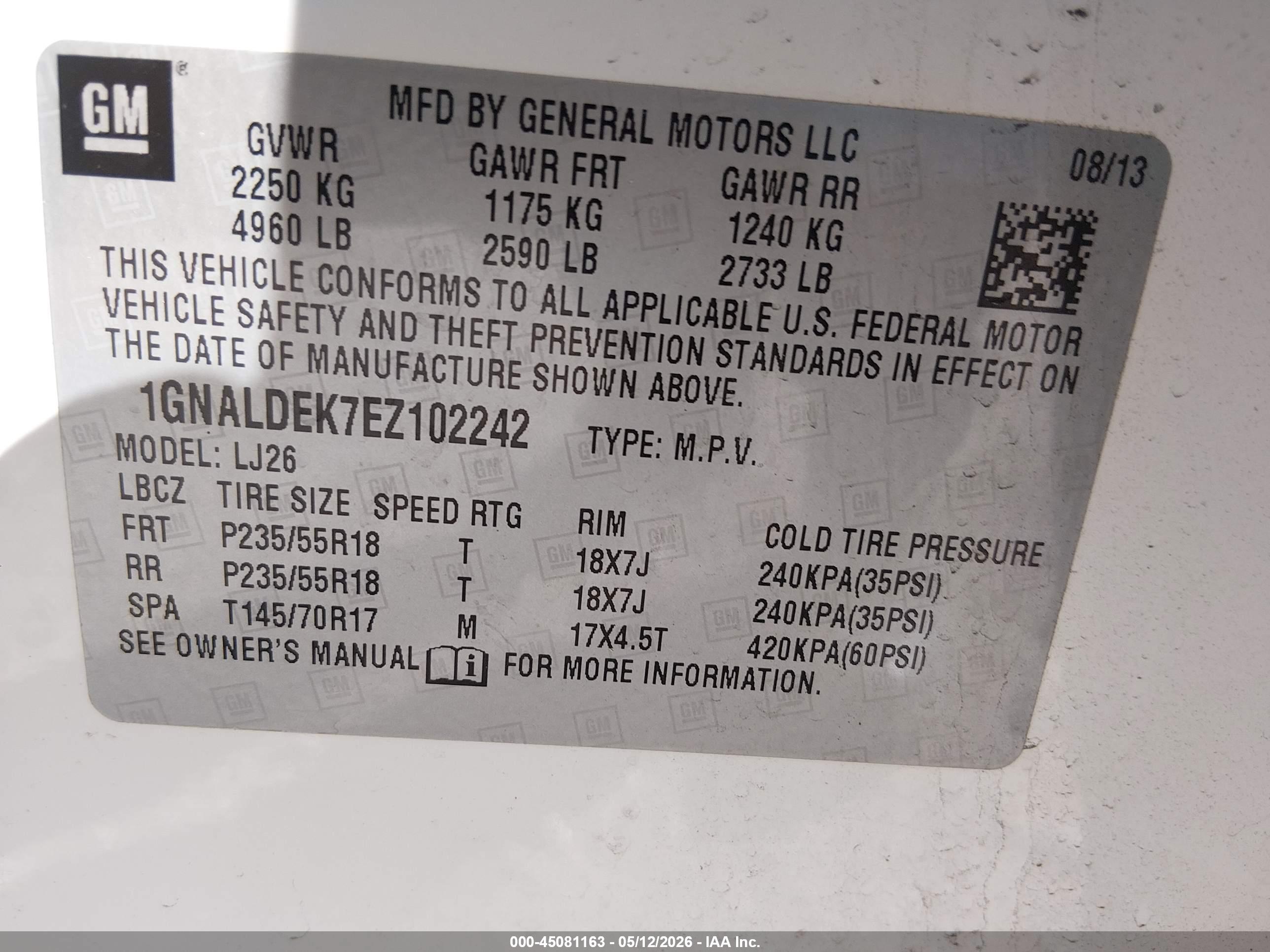 CHEVROLET EQUINOX image 9