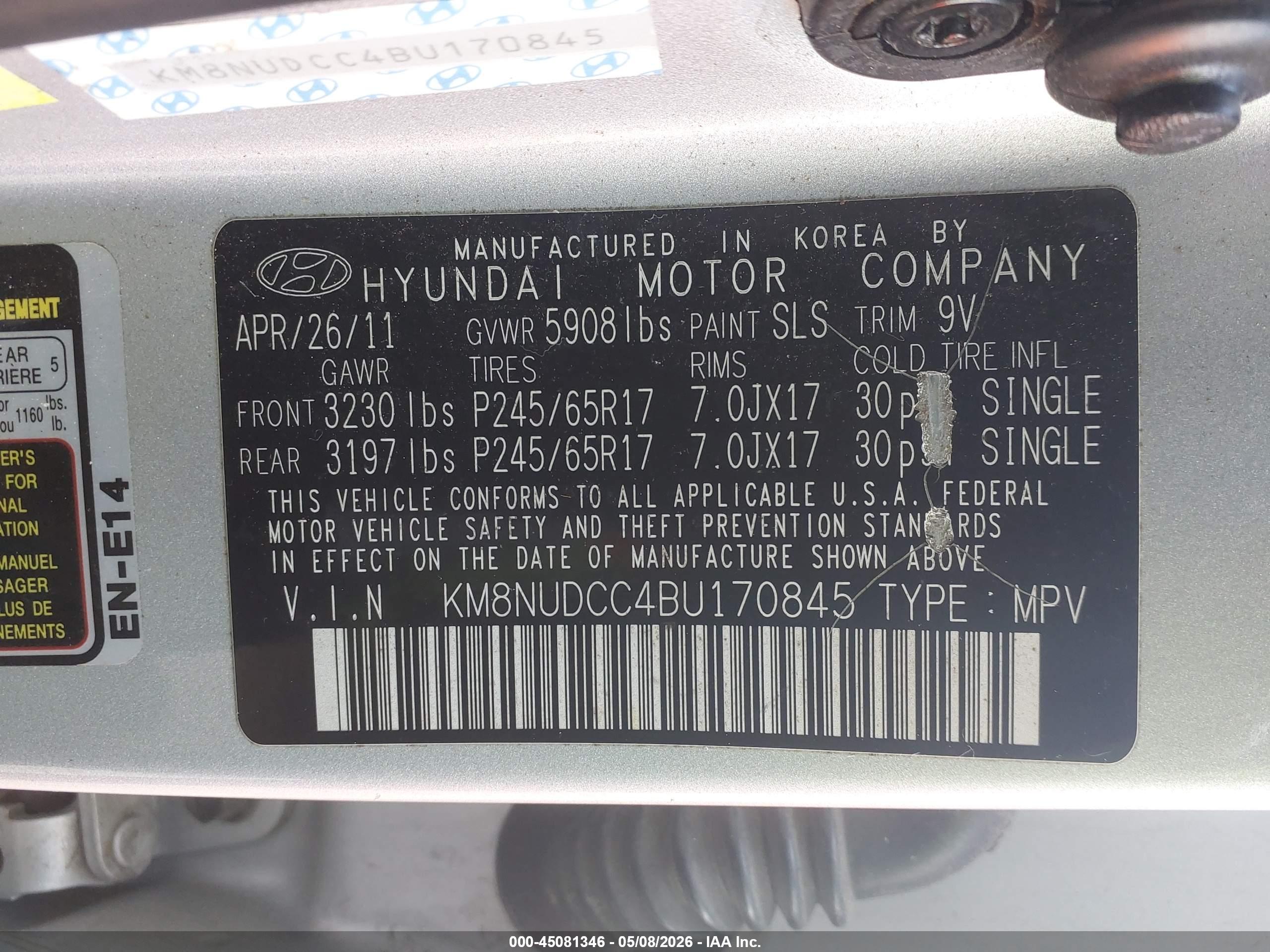 HYUNDAI VERACRUZ image 9