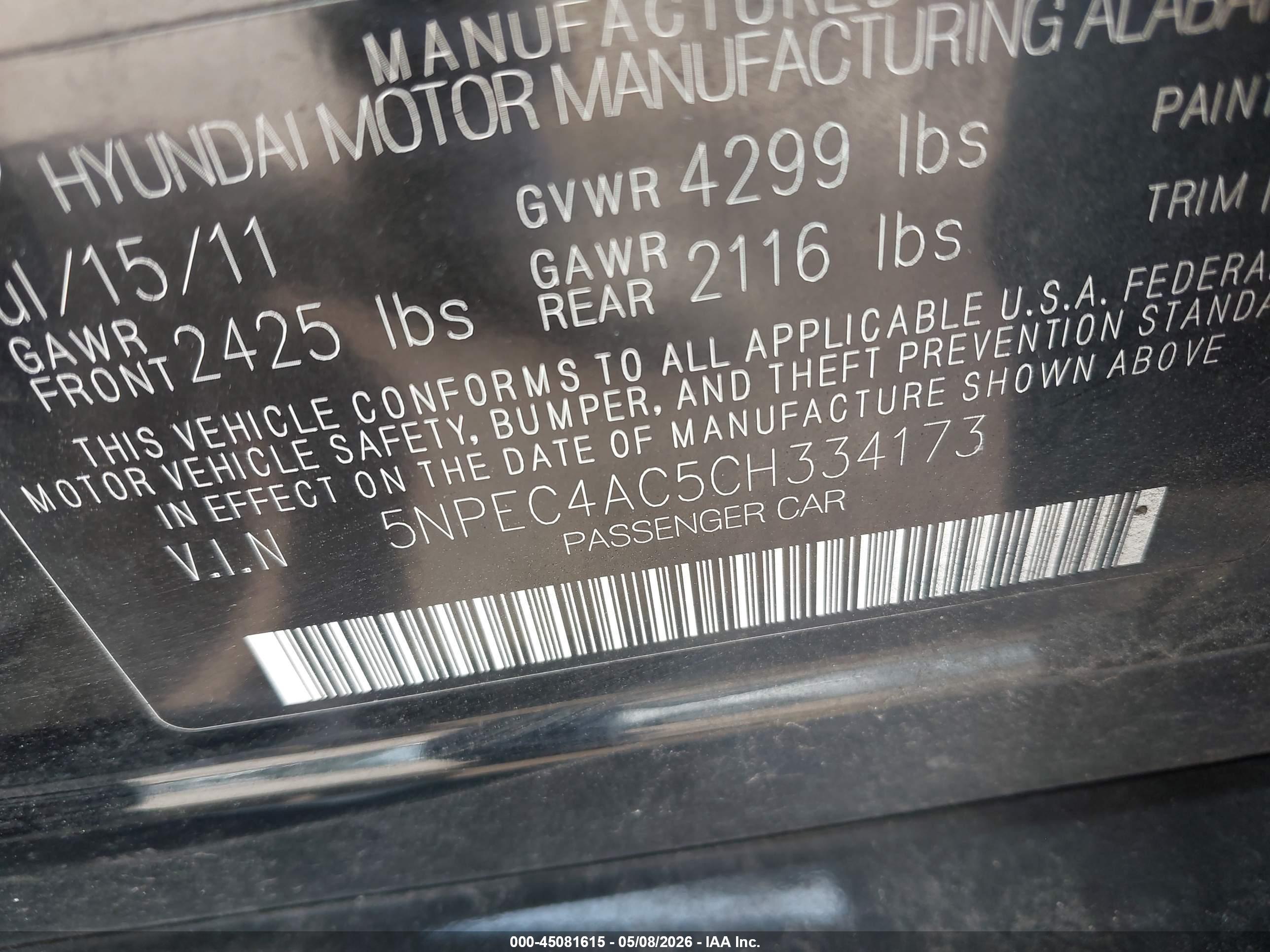 HYUNDAI SONATA image 9