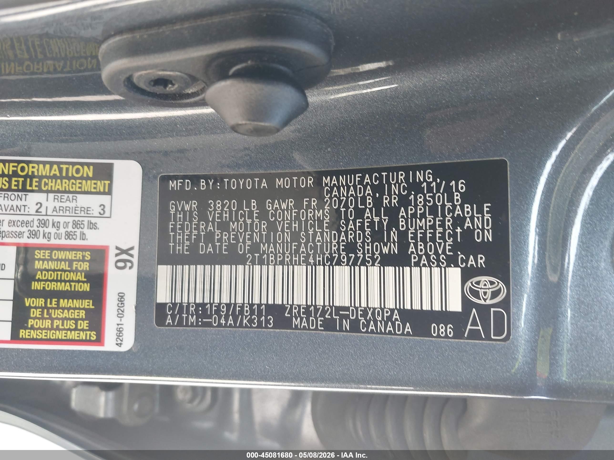 TOYOTA COROLLA image 9