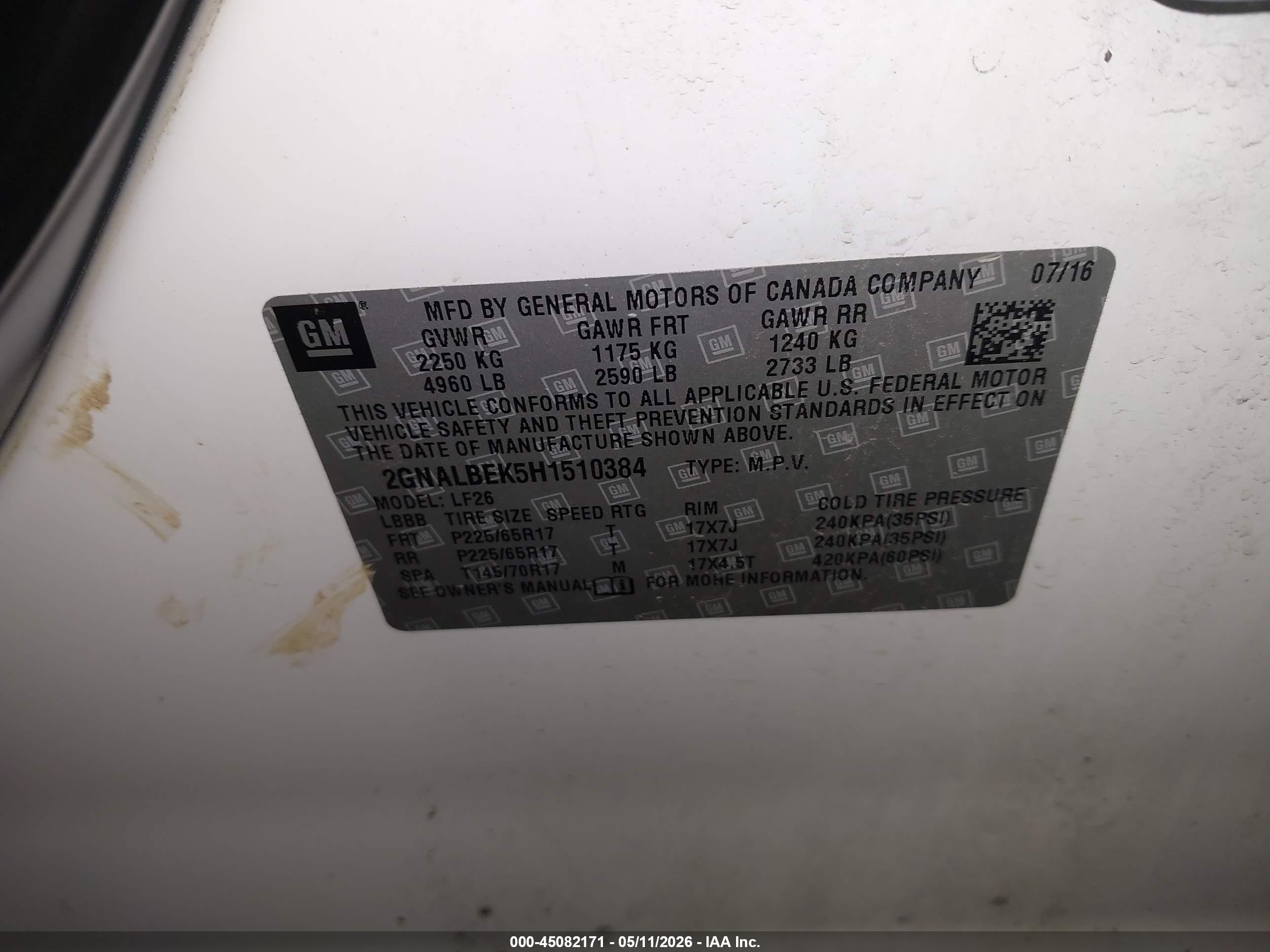 CHEVROLET EQUINOX image 9
