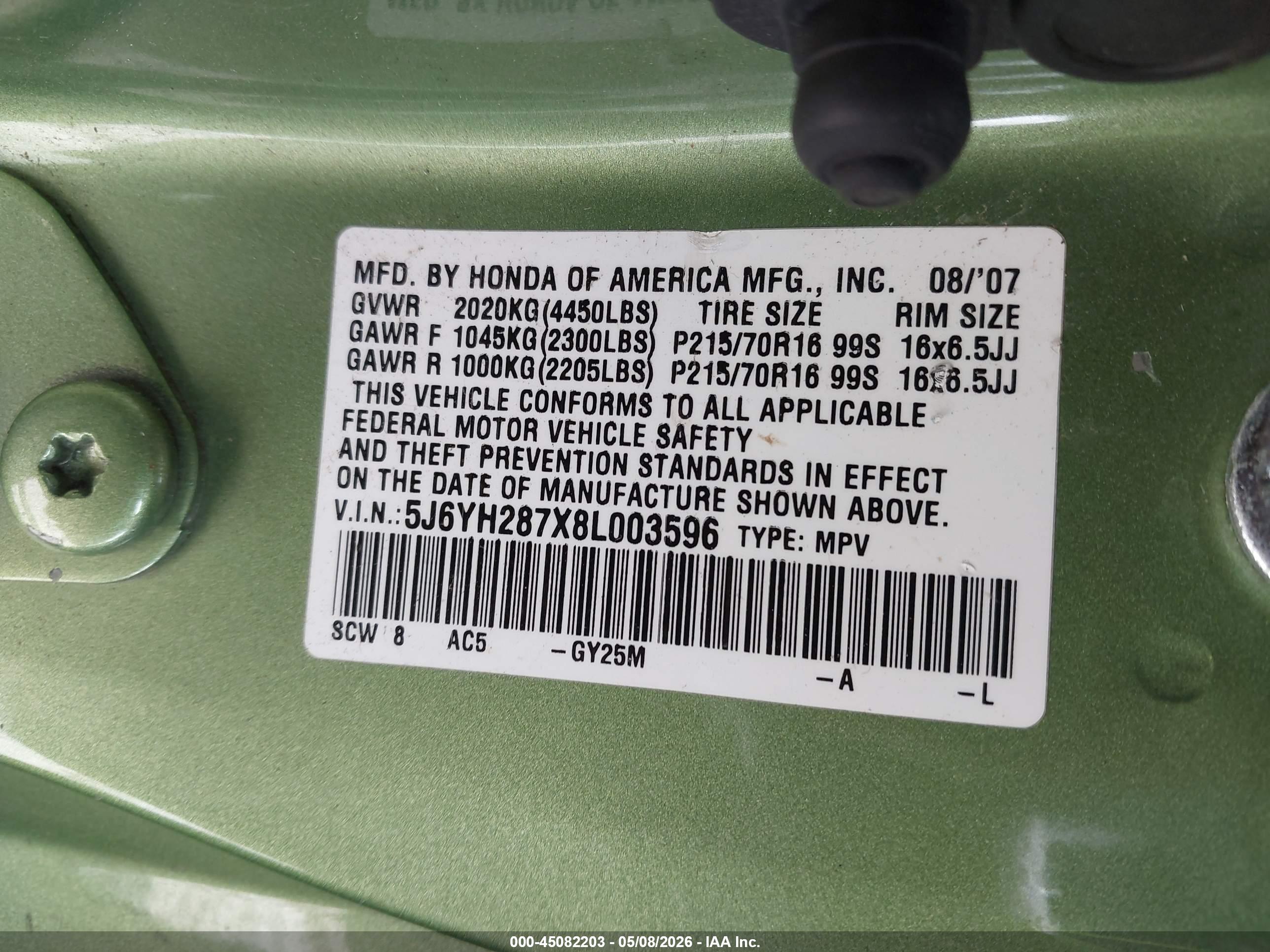 HONDA ELEMENT image 9