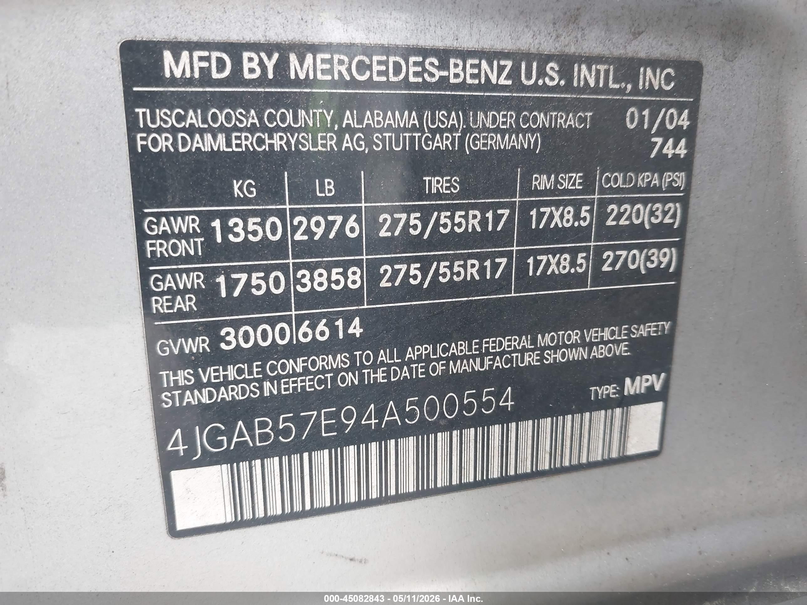MERCEDES-BENZ ML image 9