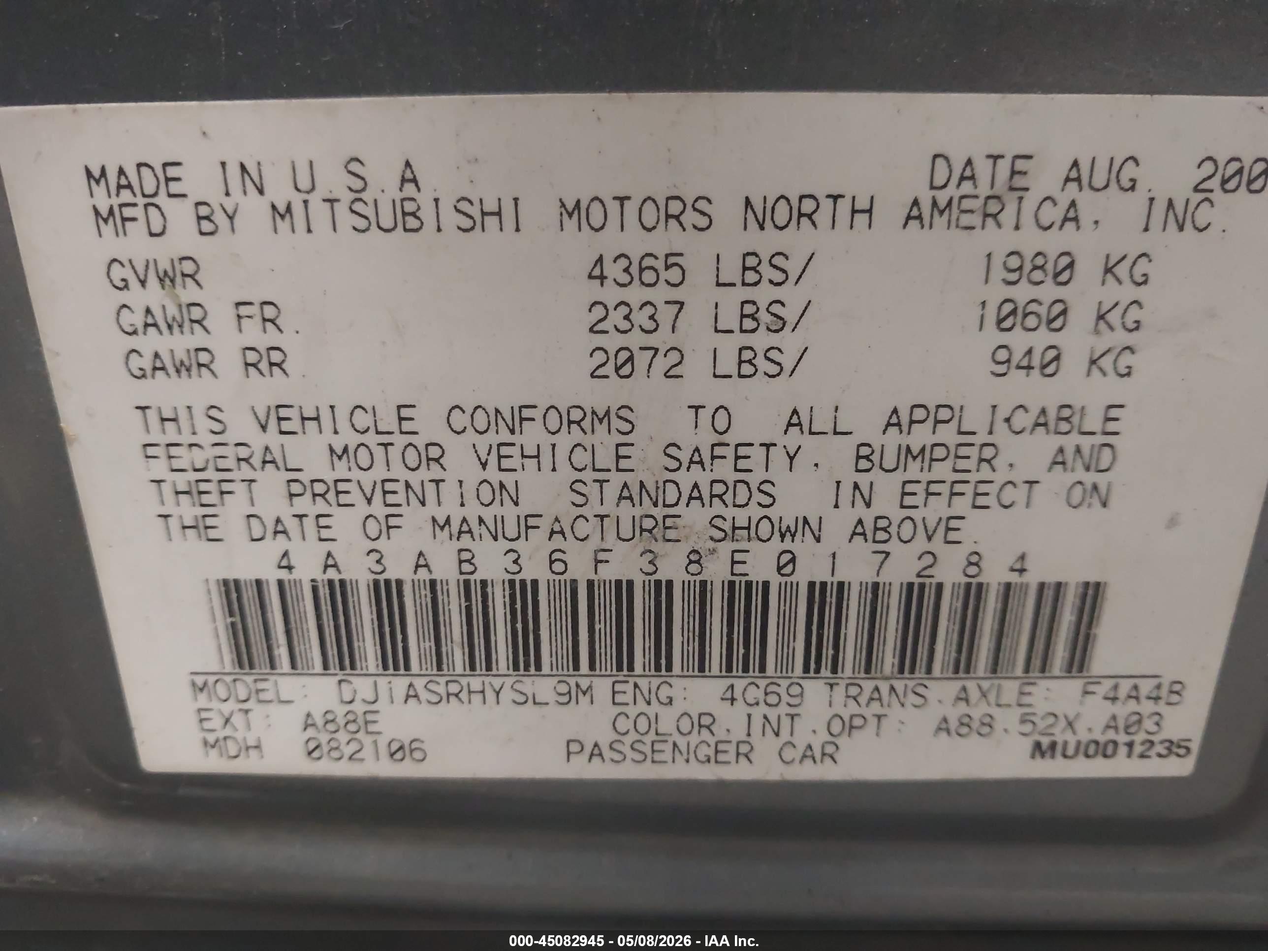 MITSUBISHI GALANT image 9