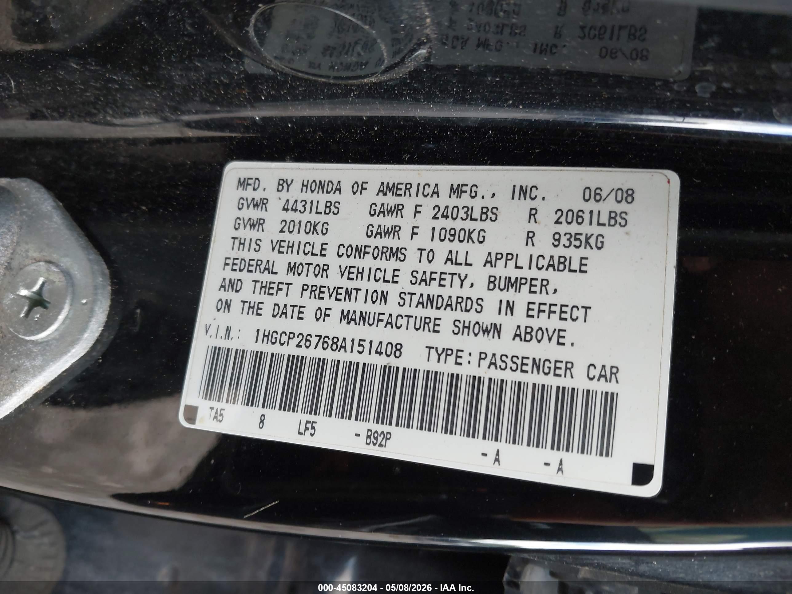 HONDA ACCORD image 9