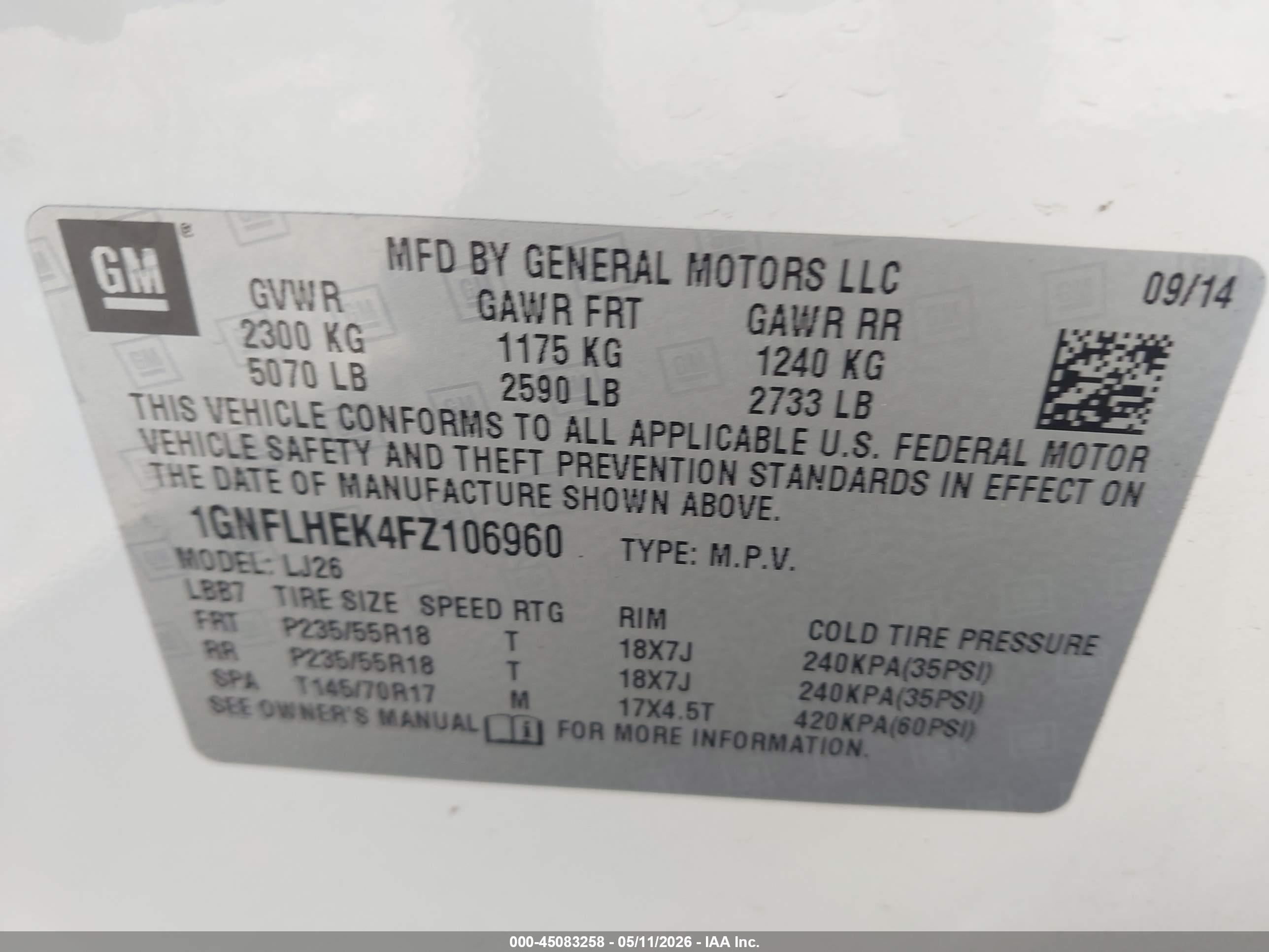 CHEVROLET EQUINOX image 9