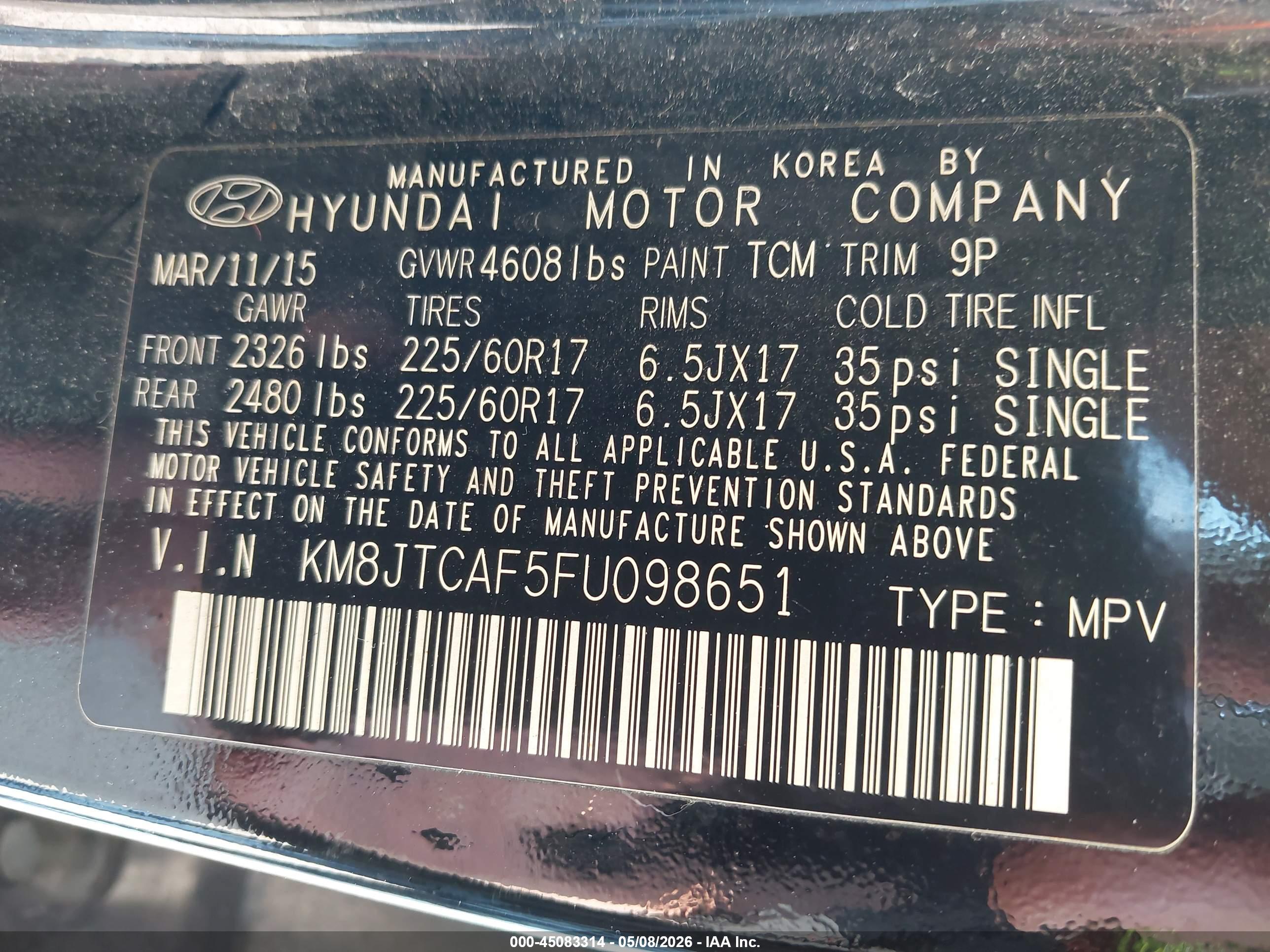 HYUNDAI TUCSON image 9