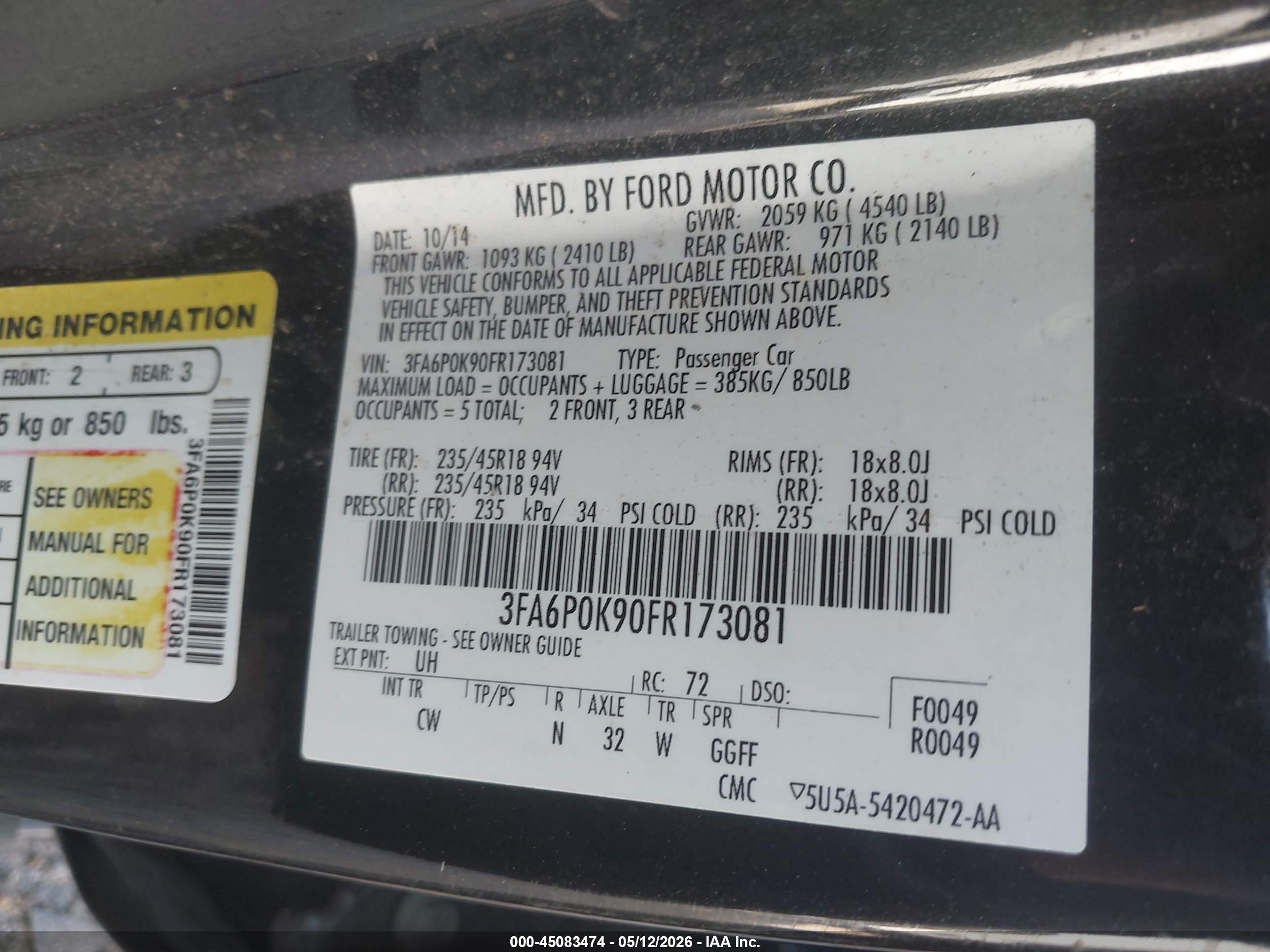 FORD FUSION image 9