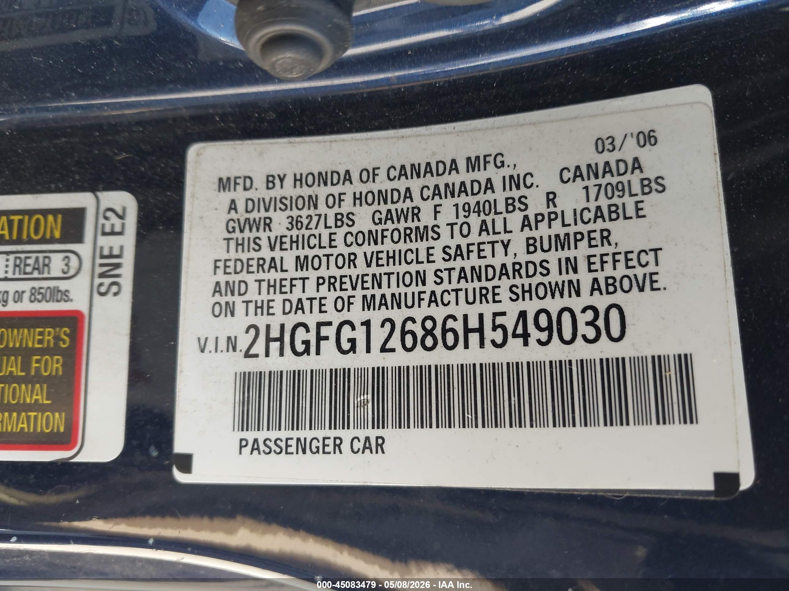 HONDA CIVIC image 9