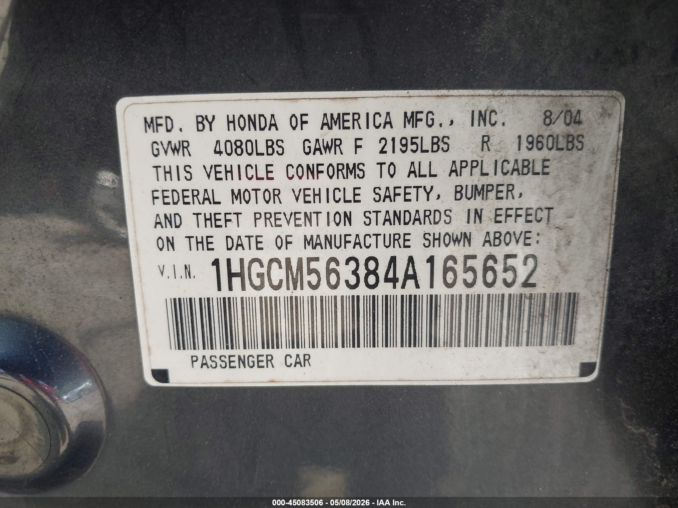 HONDA ACCORD image 9