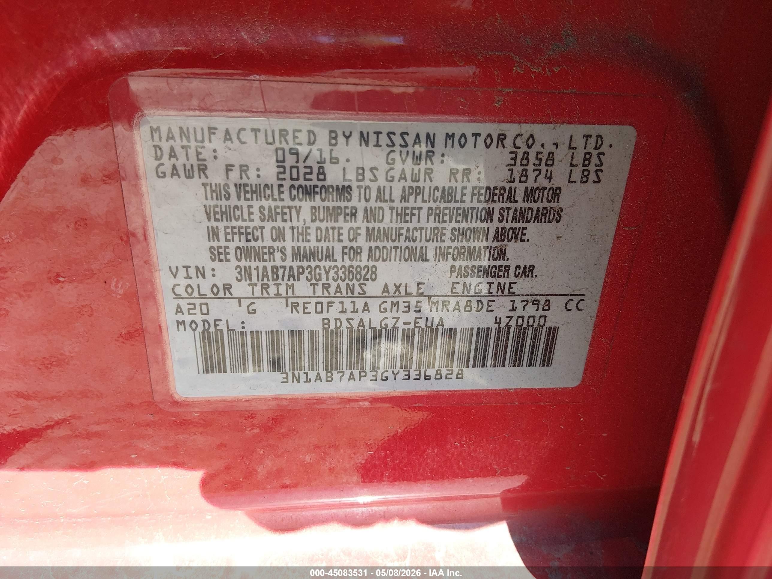 NISSAN SENTRA image 9