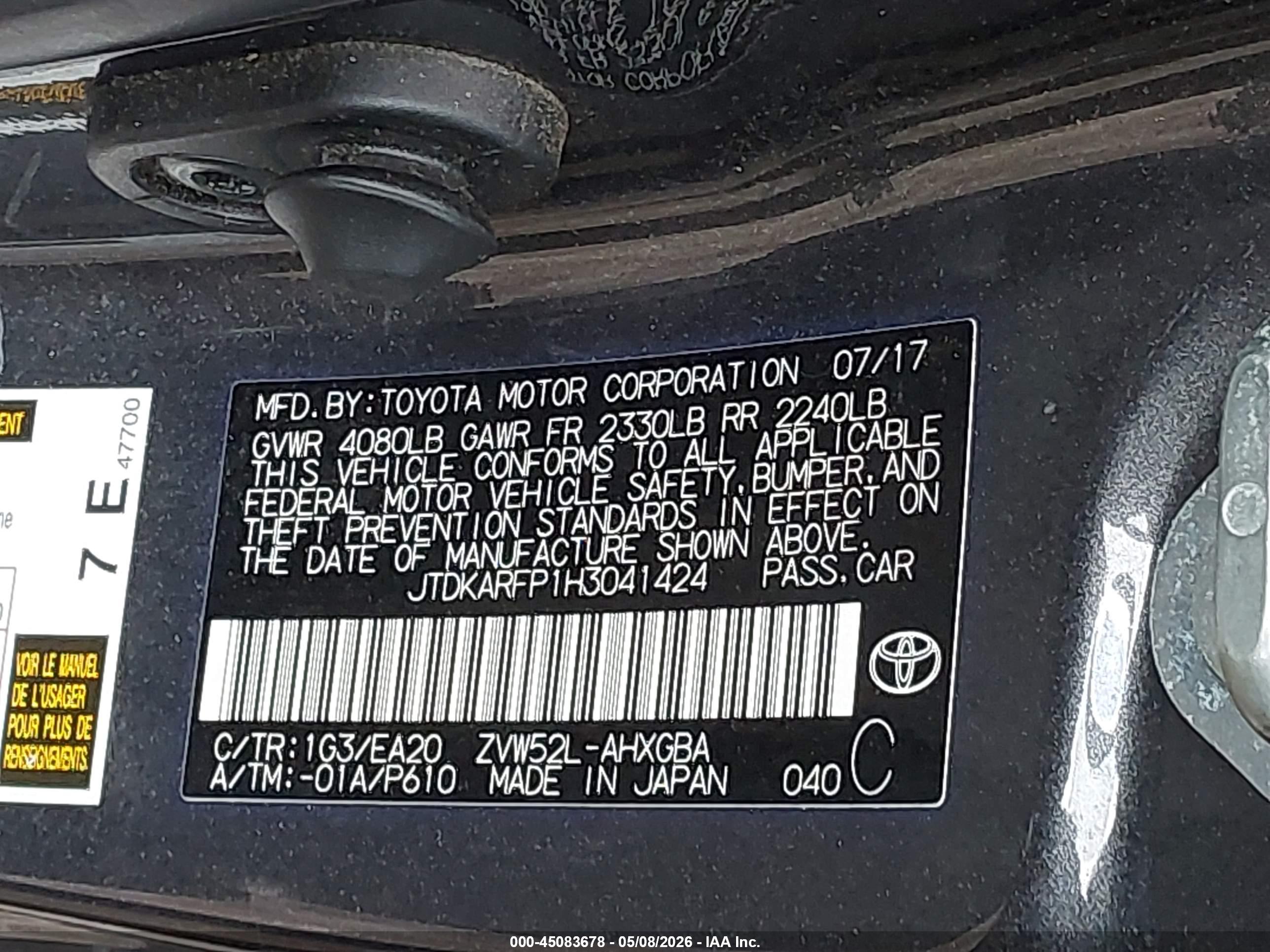 TOYOTA PRIUS image 9