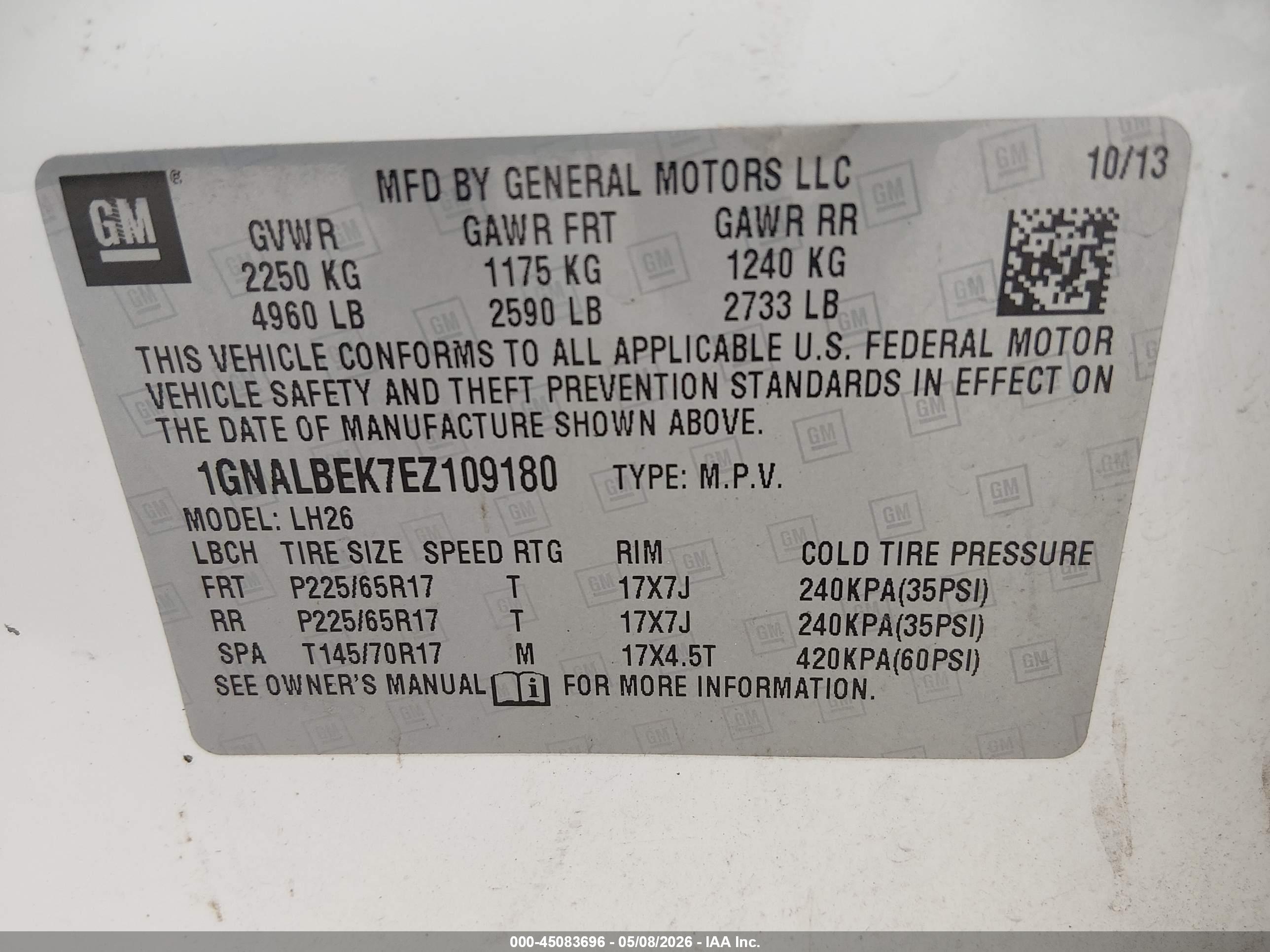 CHEVROLET EQUINOX image 9