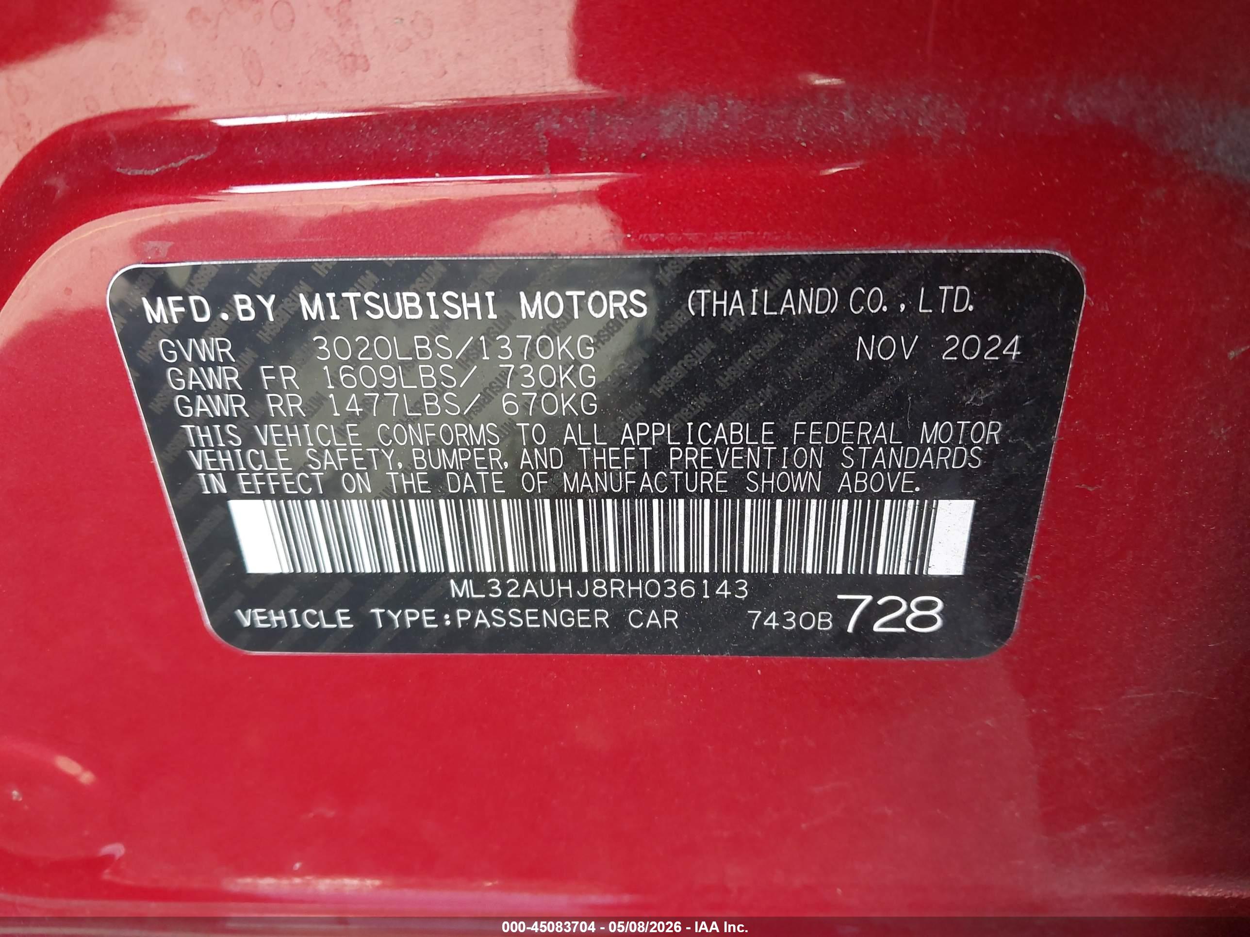 MITSUBISHI MIRAGE image 9