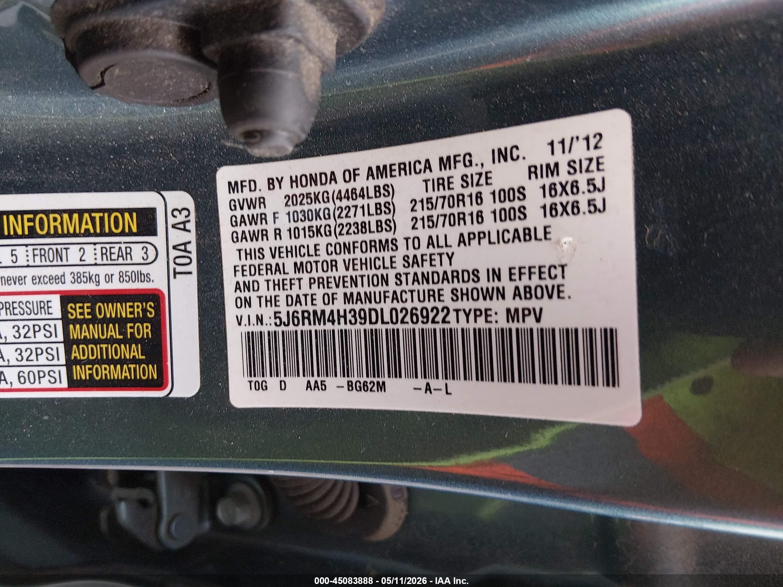 HONDA CR-V image 9