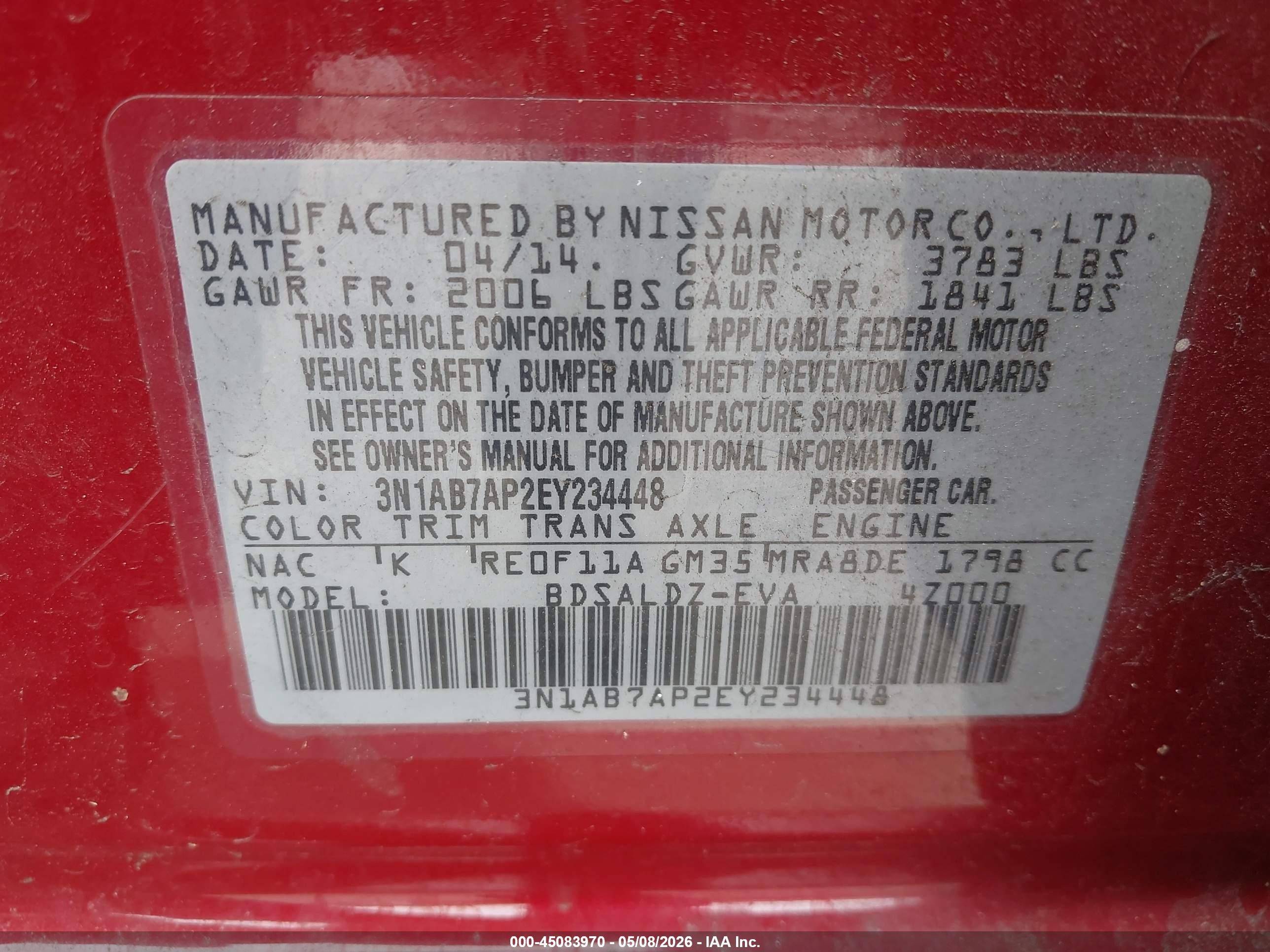 NISSAN SENTRA image 9