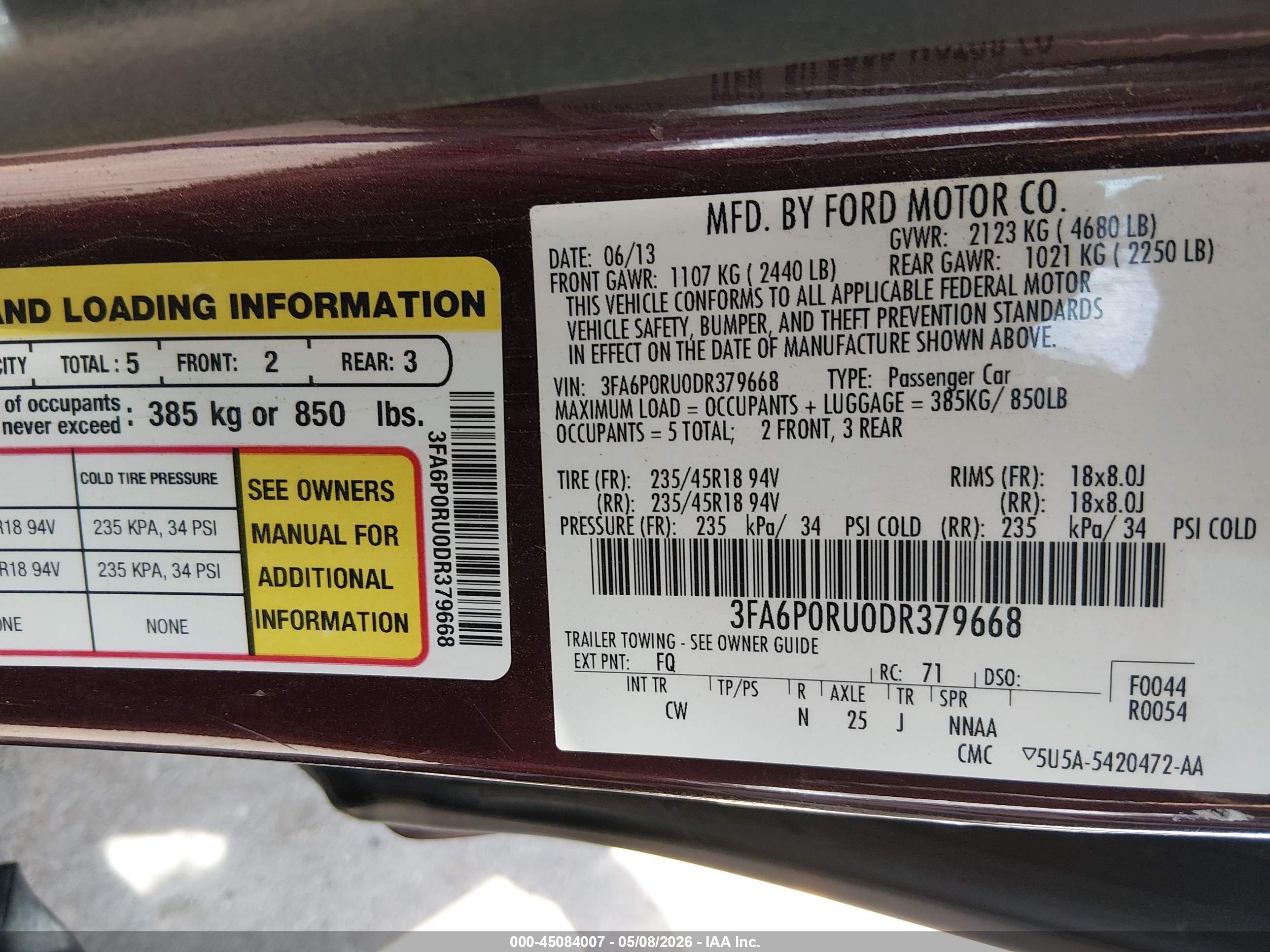 FORD FUSION image 9