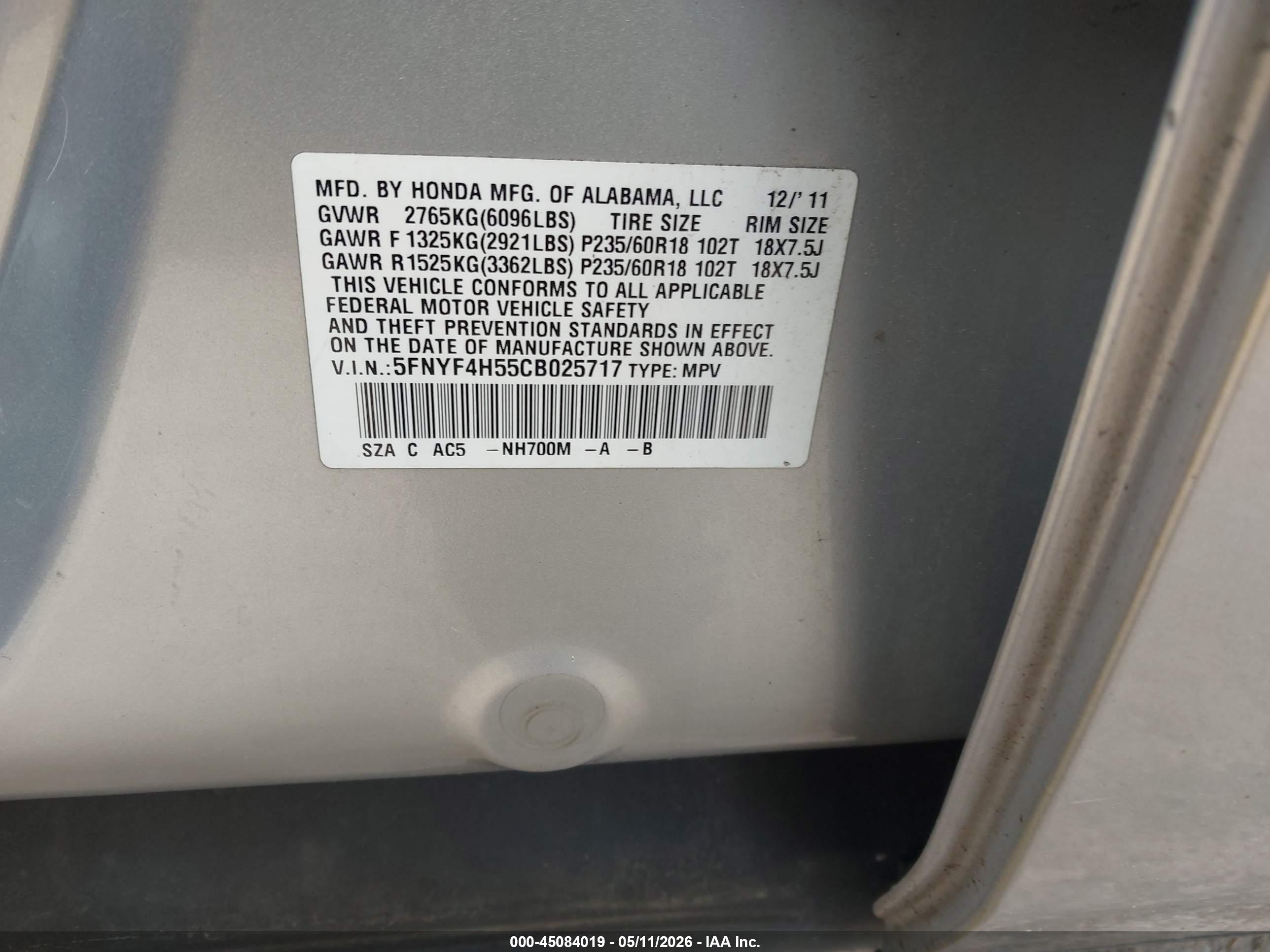 HONDA PILOT image 9