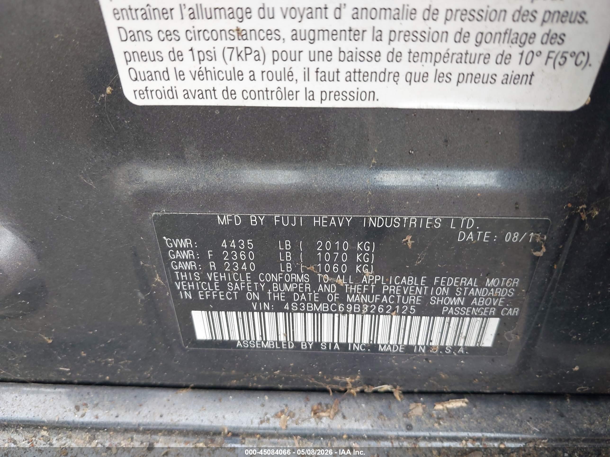 SUBARU LEGACY image 9
