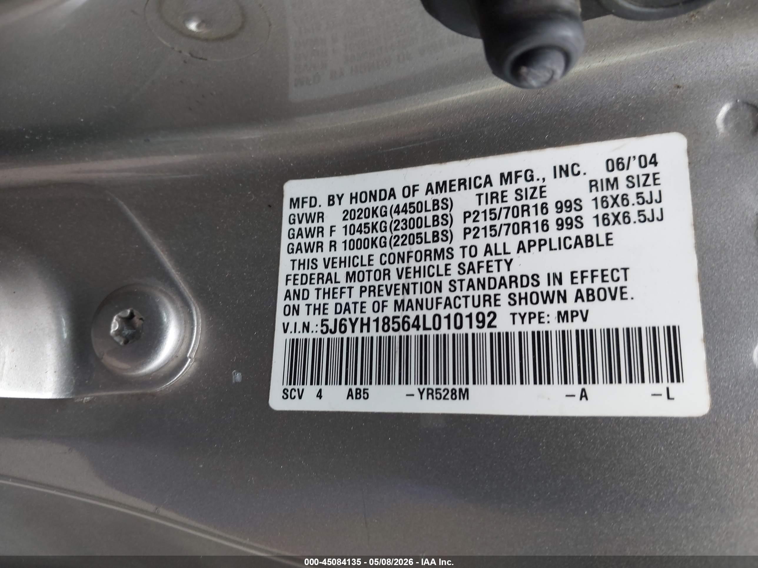 HONDA ELEMENT image 9