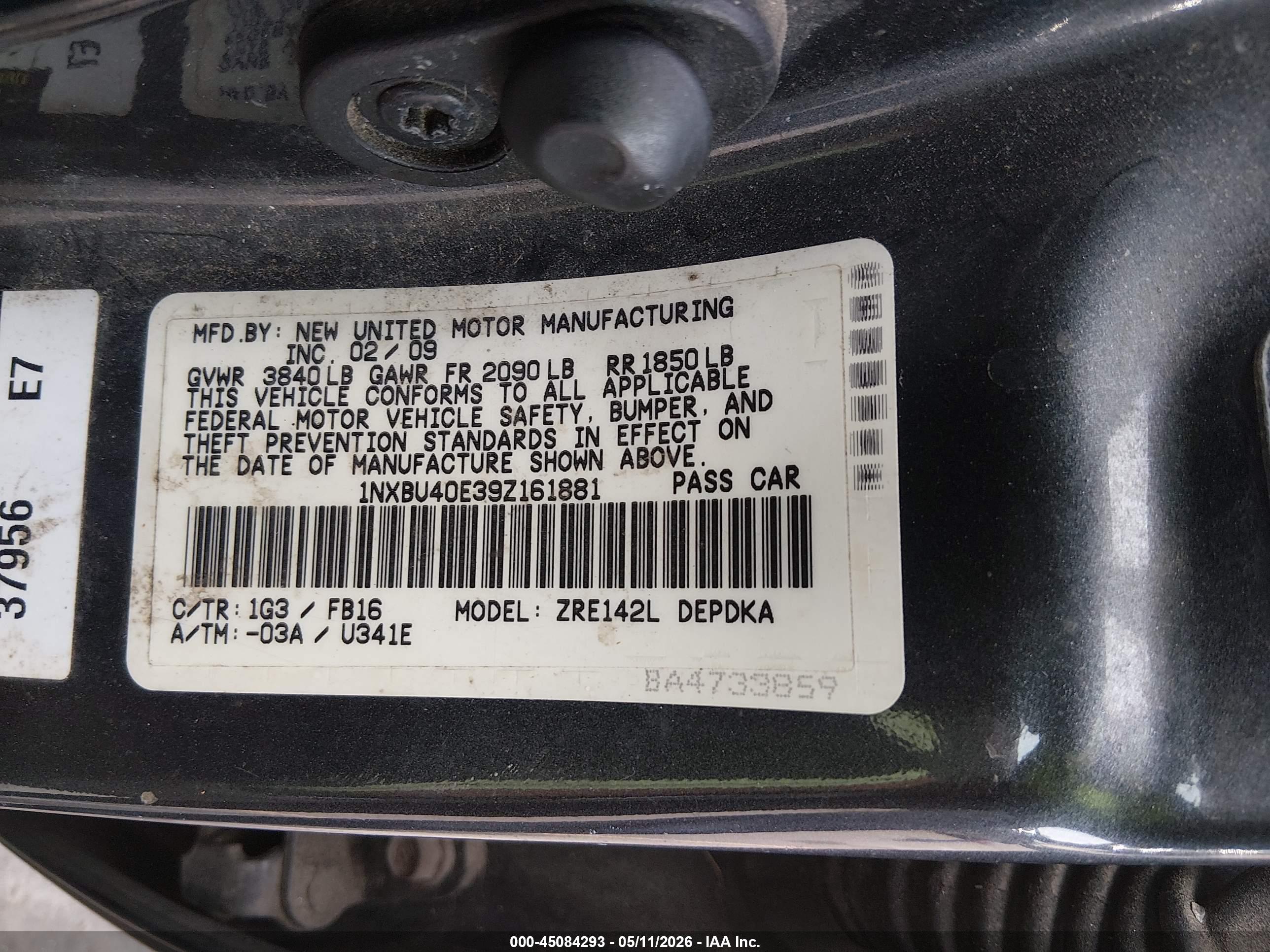TOYOTA COROLLA image 9